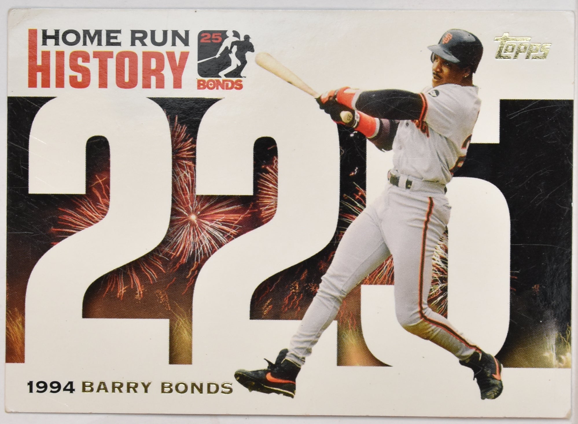 Barry Bonds Home Run History 225 Topps 2005 Baseball Card