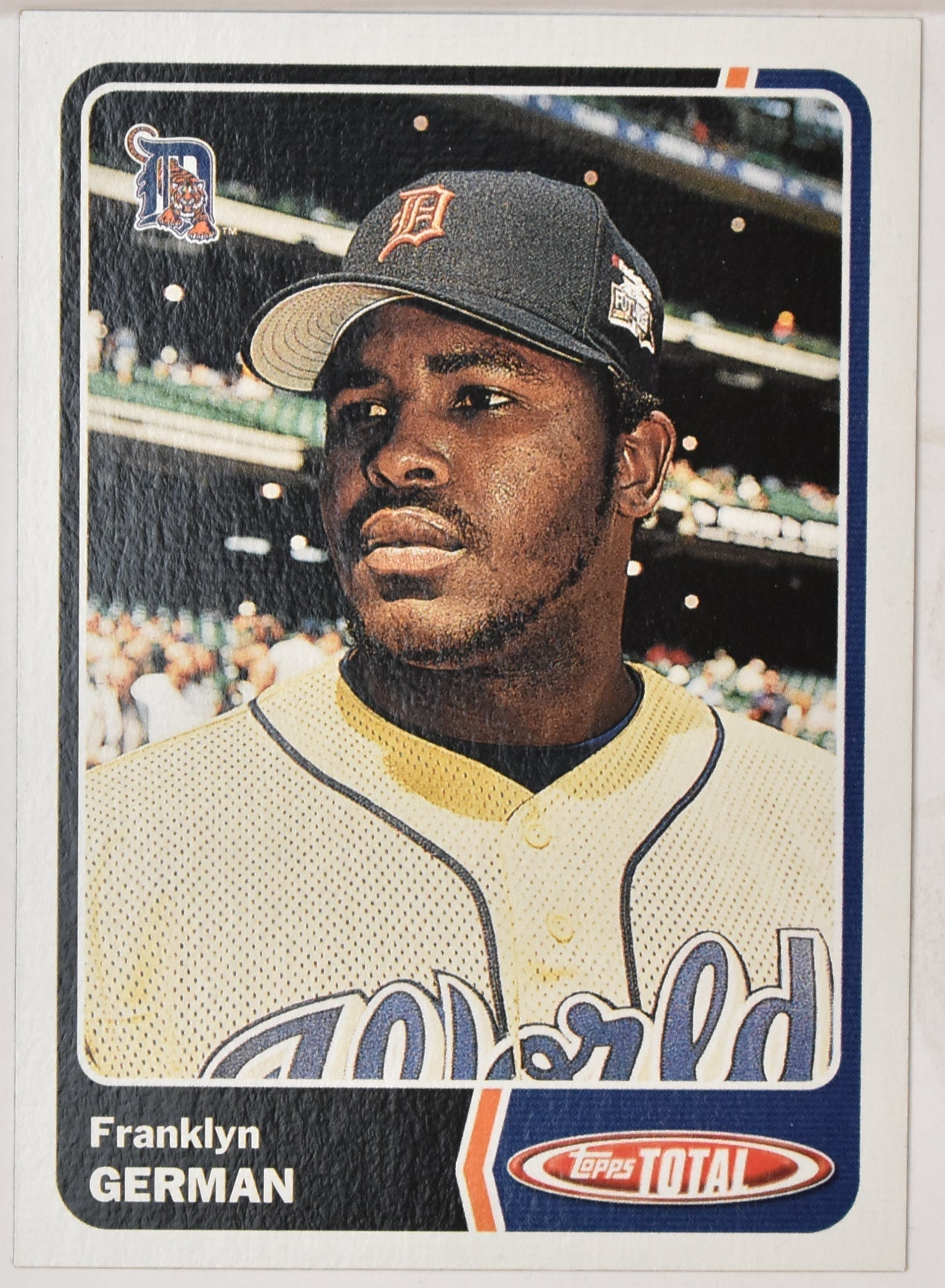 Franklyn German 252 Topps Total 2003 Baseball Card
