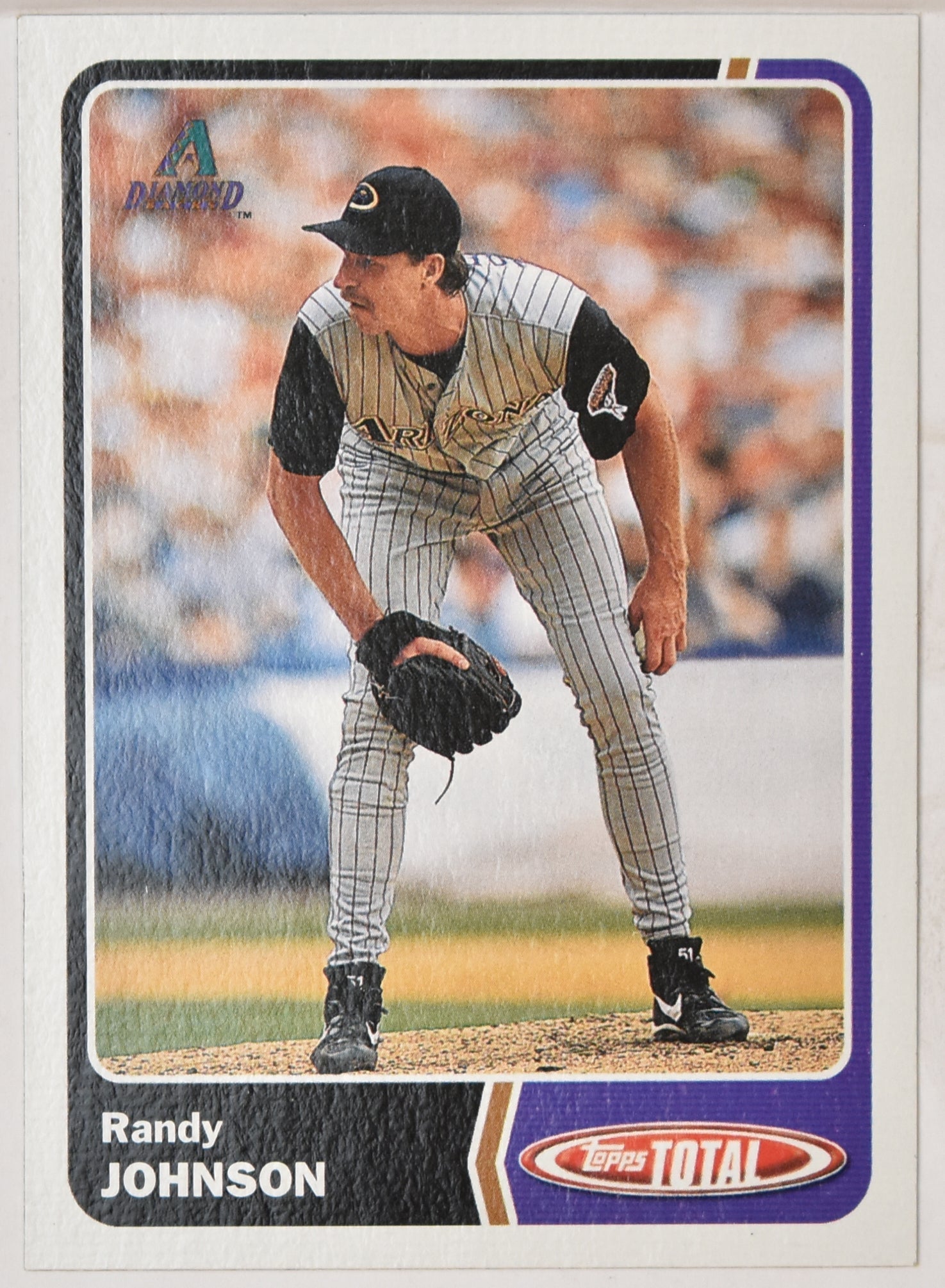 Arizona Diamondbacks TTC2 of 30 Randy Johnson Topps Total 2003 Baseball Card