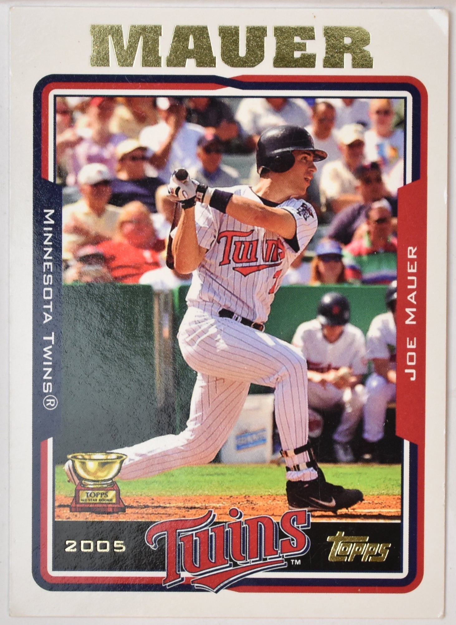 Joe Mauer 510 Topps Baseball Card 2005