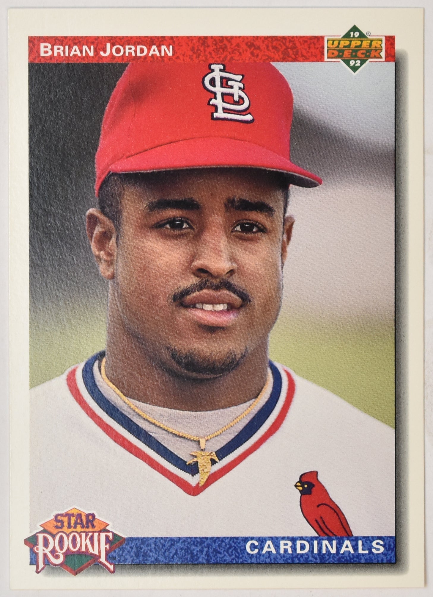 Brian Jordan 3 Upper Deck 1992 Baseball Card