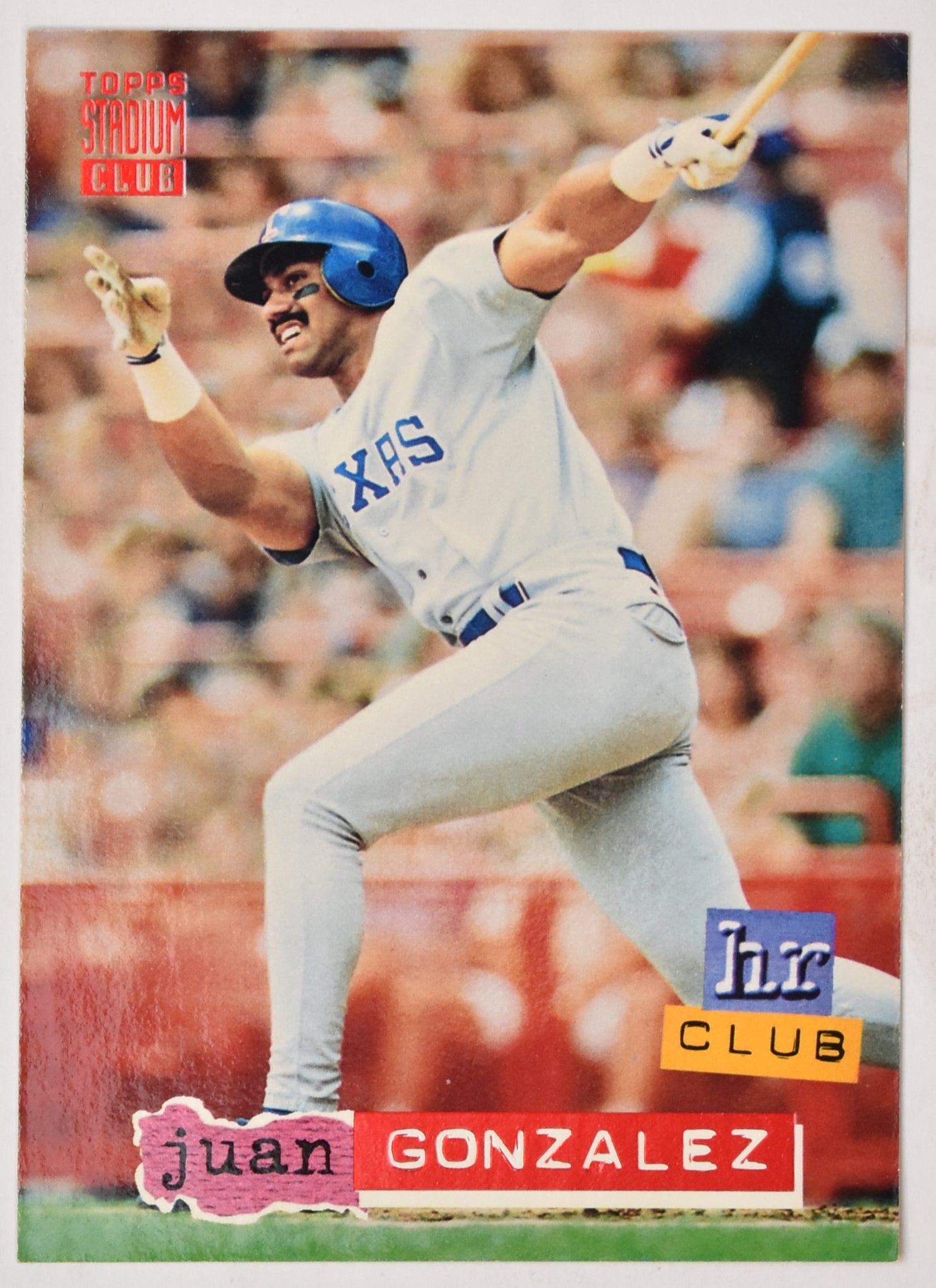 Juan Gonzalez 261 Topps 94 Baseball Card Stadium Club