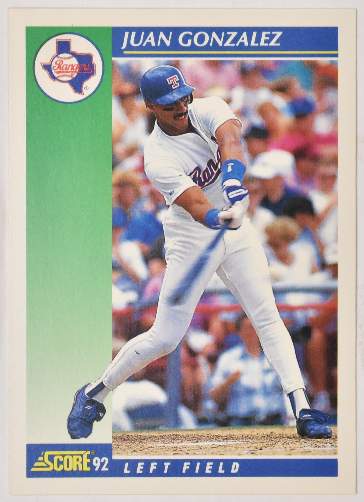 Juan Gonzalez 11 Score 1992 Baseball Card
