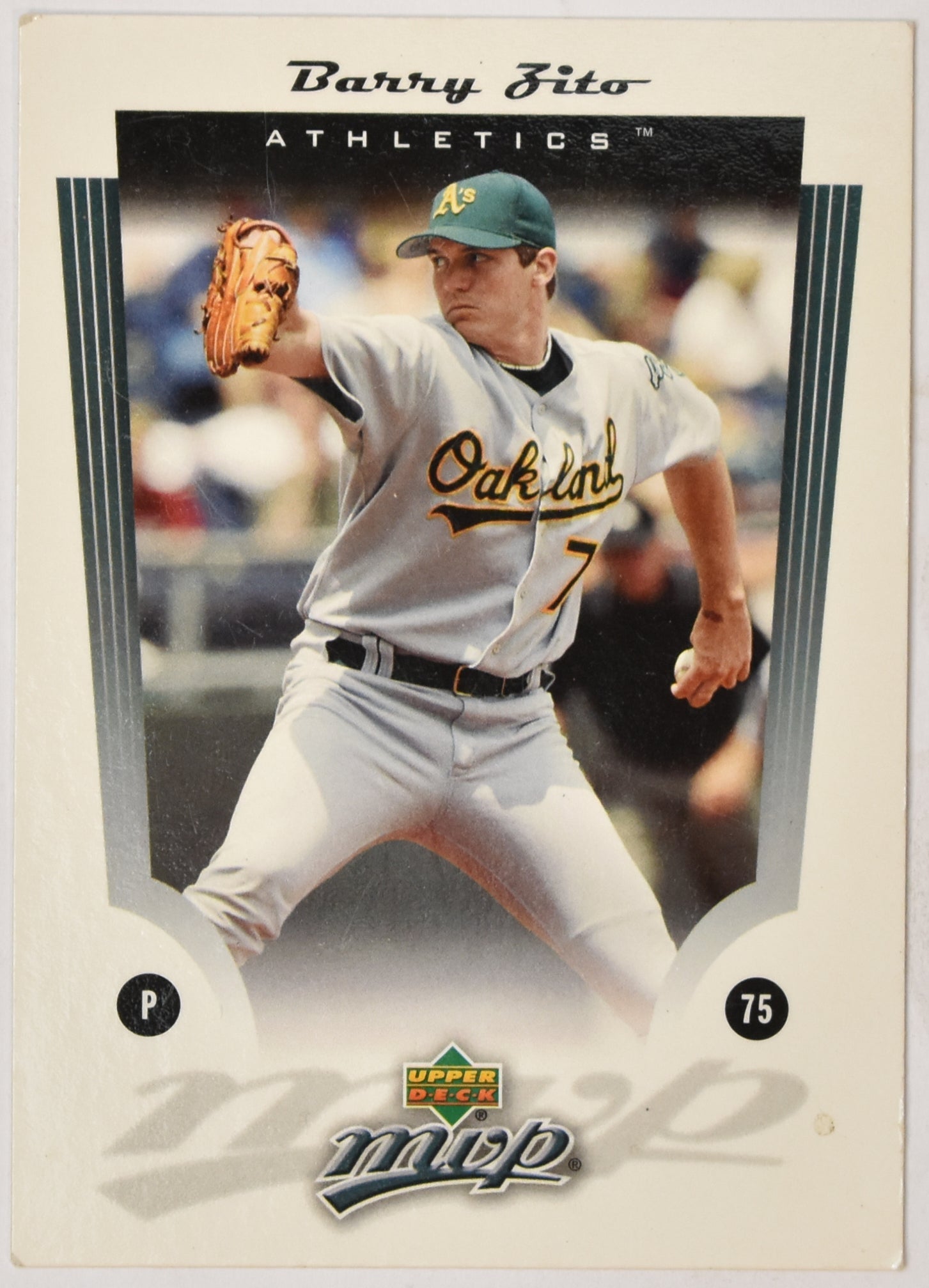 Barry Zito 8 Upper Deck MVP 2005 Baseball Card