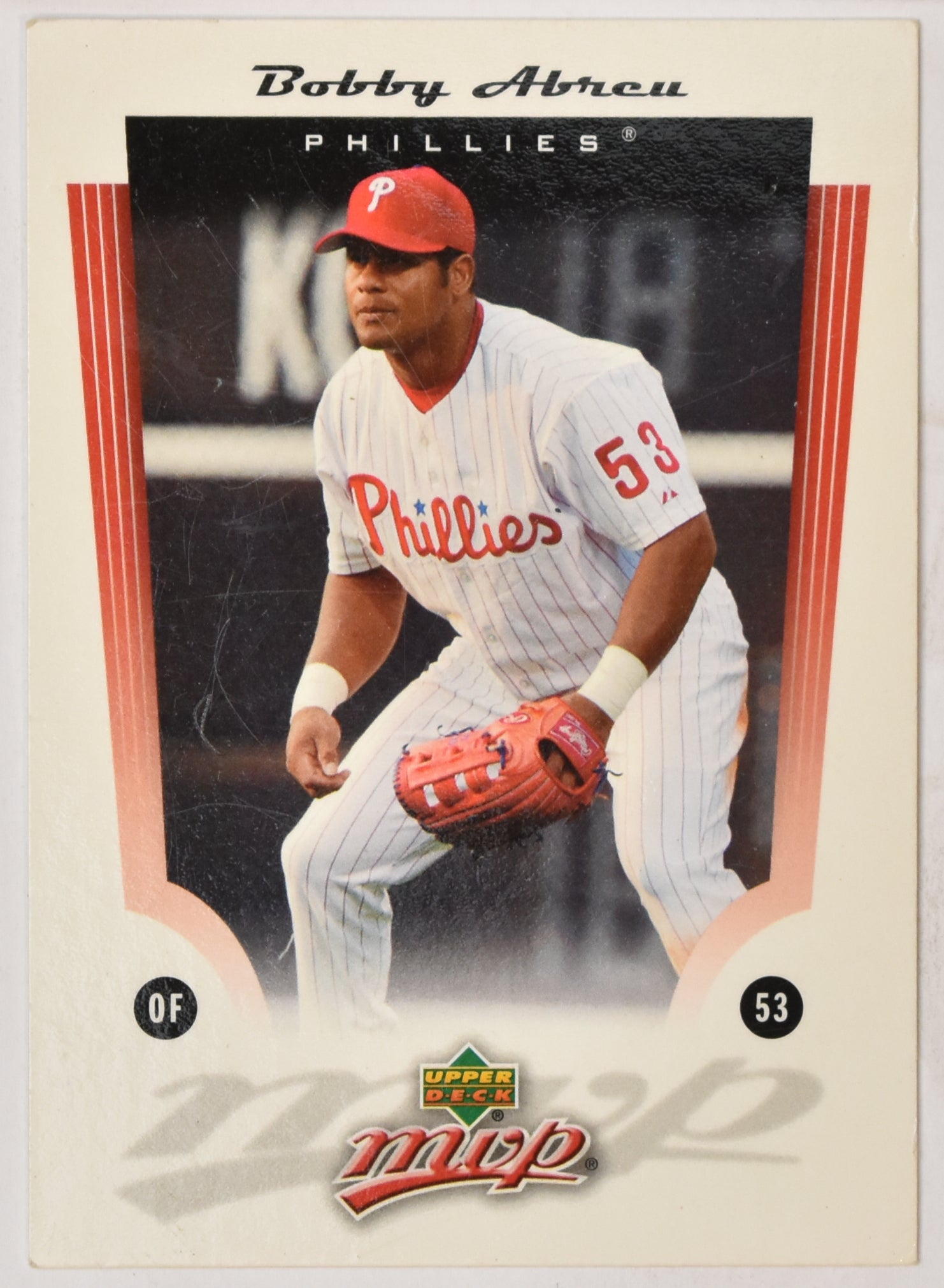 Bobby Abreu 10 Upper Deck MVP 2005 Baseball Card