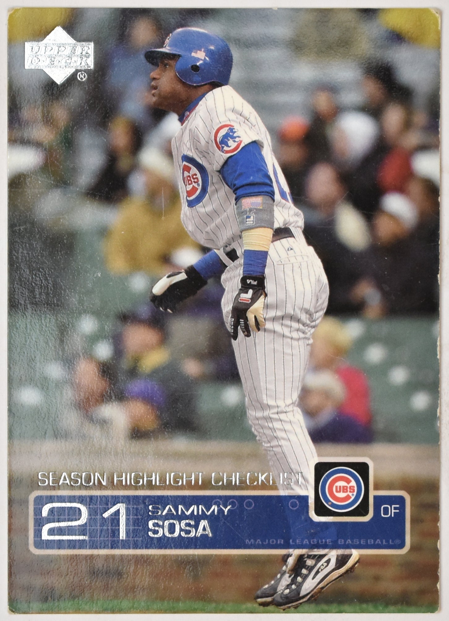 Sammy Sosa 535 Season Highlight Checklist Upper Deck 2003 Baseball Card