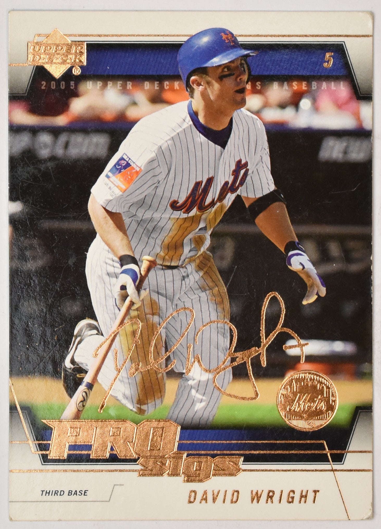 David Wright 51 Upper Deck 2005 Baseball Card