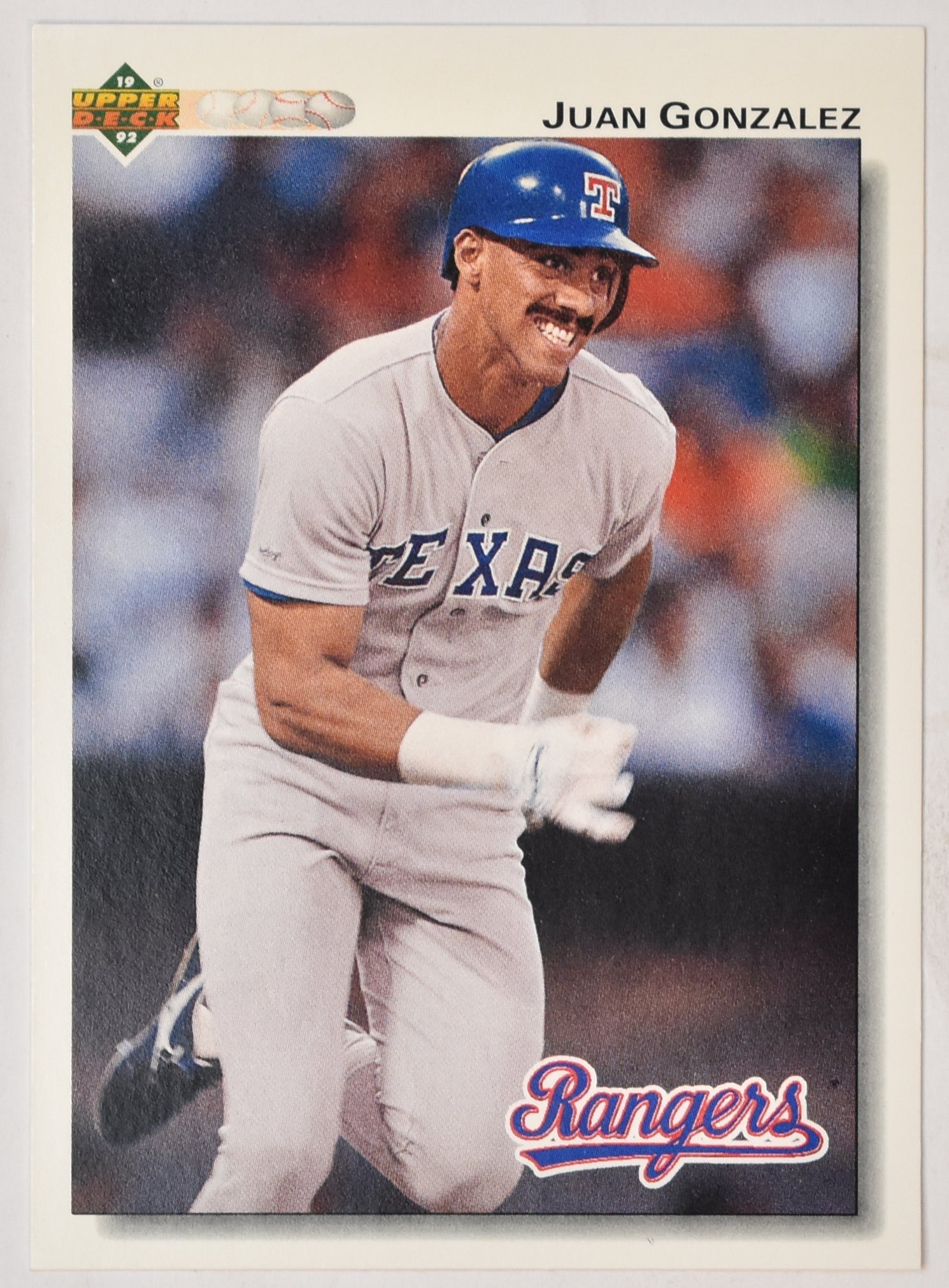 Juan Gonzalez 243 Upper Deck Baseball Card 1992
