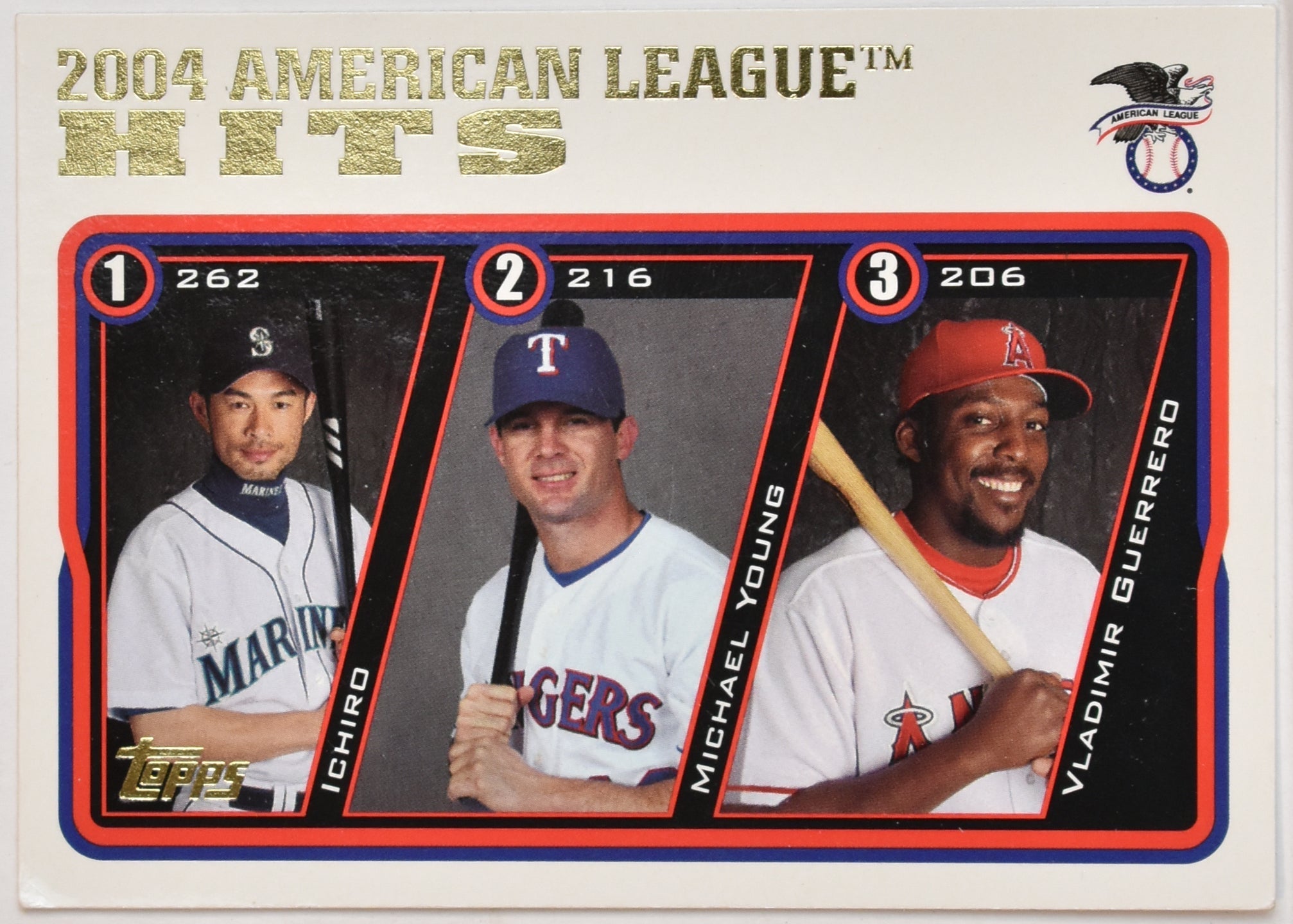 Hits Leader Ichiro 2004 Topps Baseball Card 338