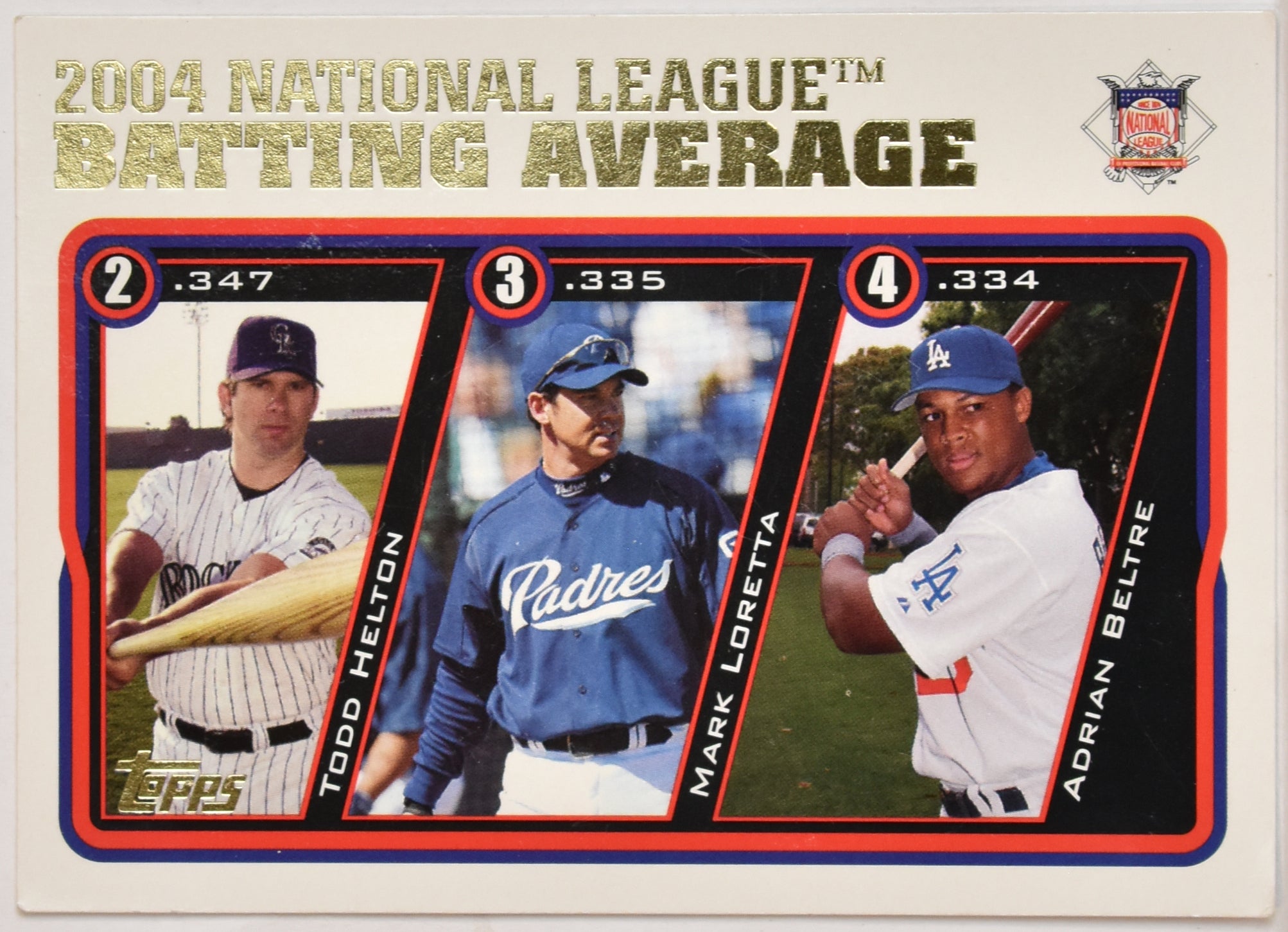 Todd Helton 343 Topps Baseball Card 2004