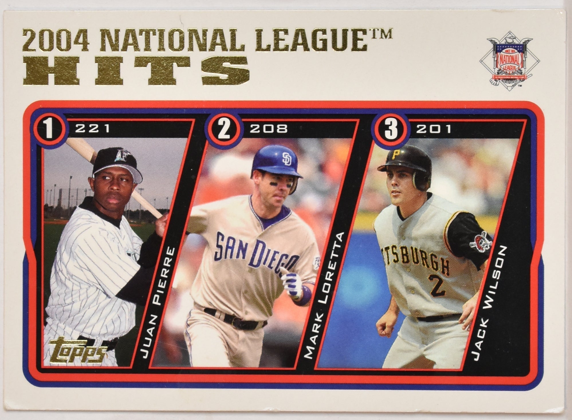 Juan Pierre 344 Hits Leader Topps Baseball Card 2004