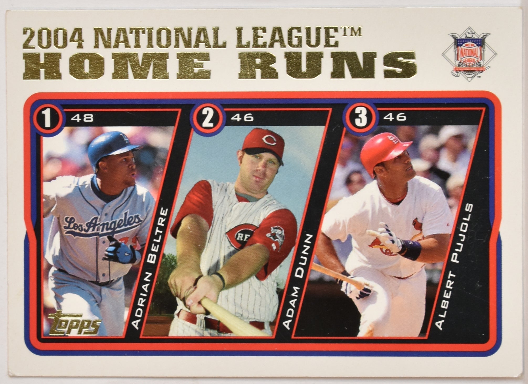 Adrian Beltre 345 Home Run Leaders Topps Baseball Card 2004