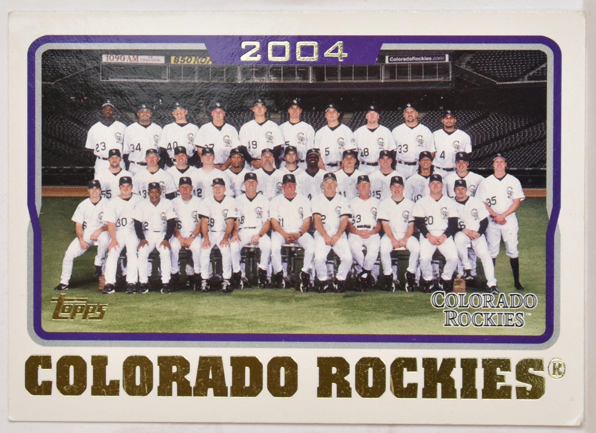 Colorado Rockies Coors Field 647 Topps Baseball Card