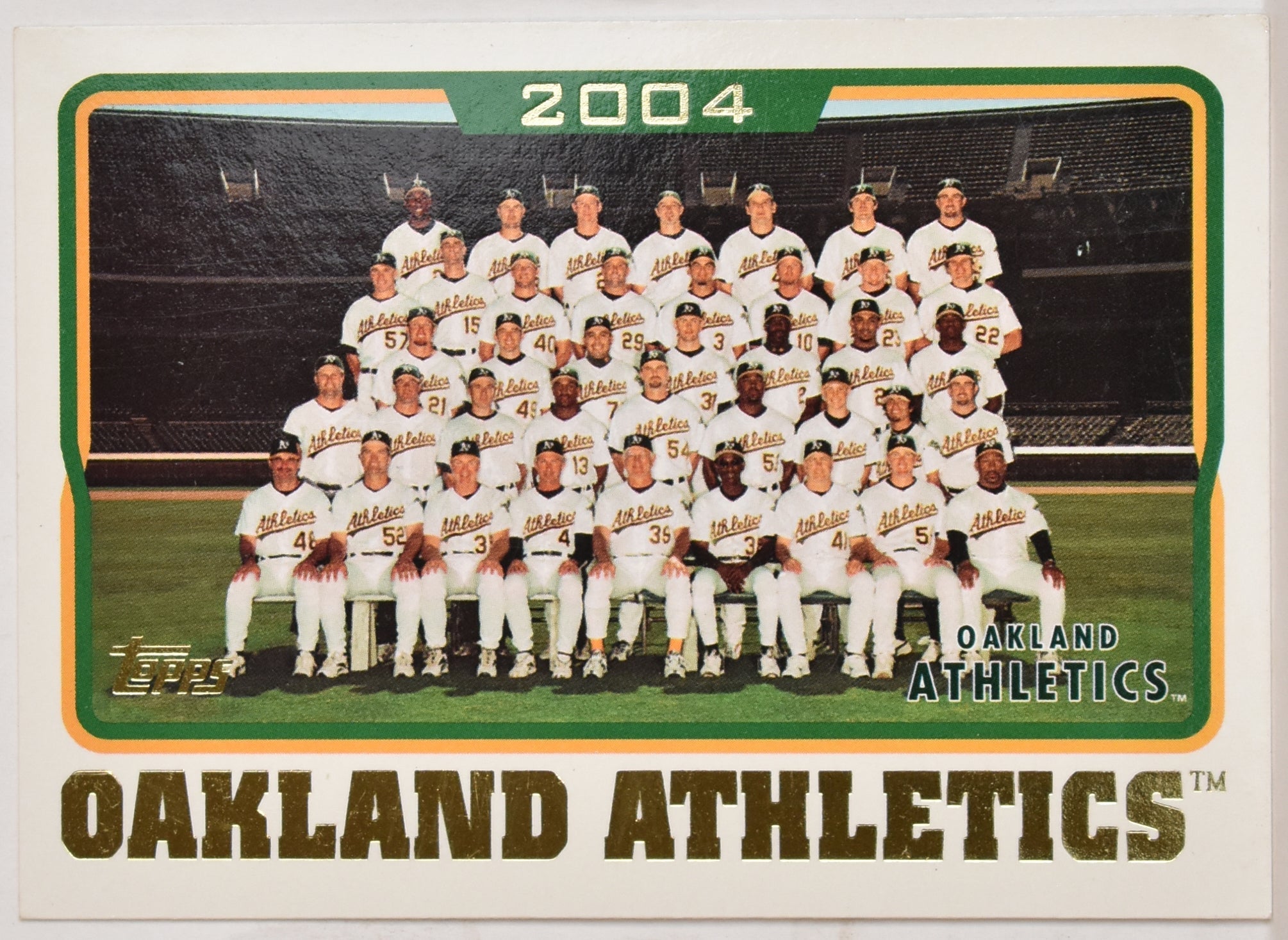 Oakland Athletics 2004 Topps Baseball Card 658