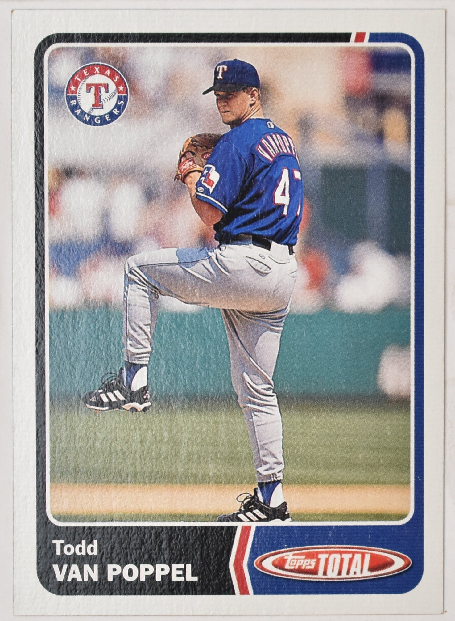 Tod Van Poppel 362 Topps Total 2003 Baseball Card