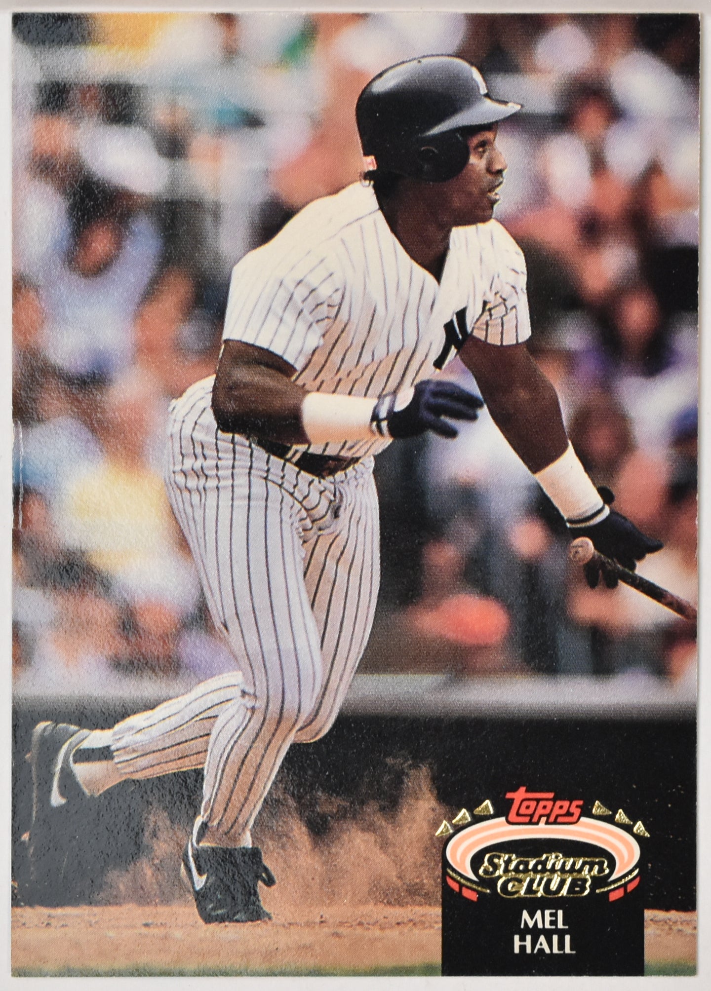 Mel Hall 9 Topps Stadium Club 92 Baseball Card