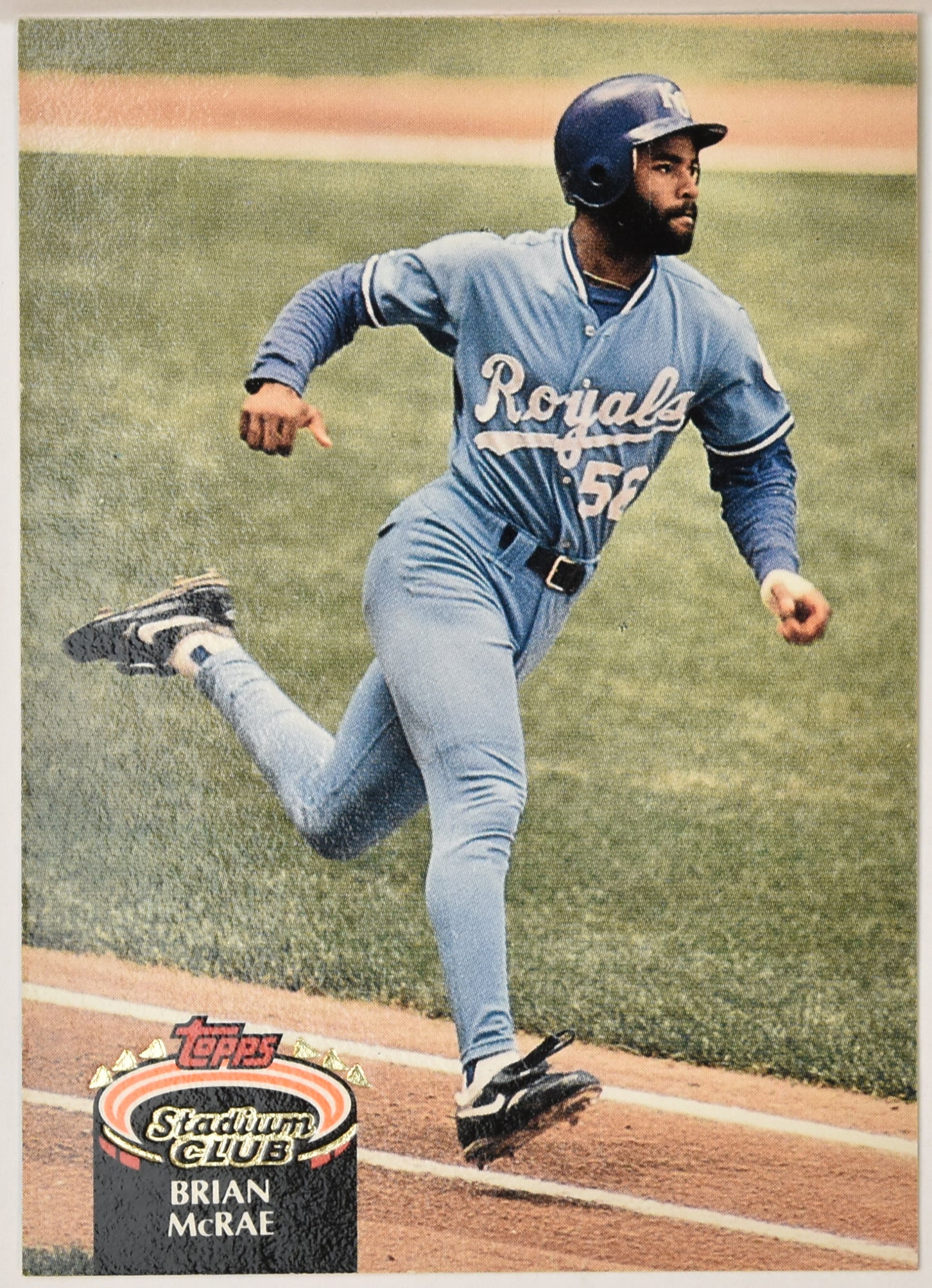 Brian McRae 270 Topps Stadium Club 92 Baseball Card