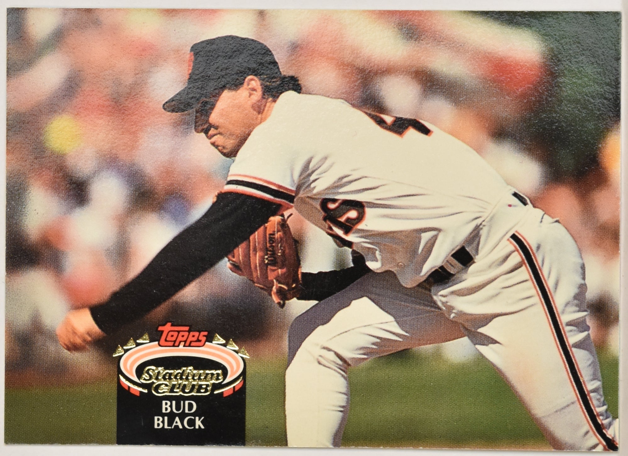 Bud Black 55 Topps Stadium Club 92 Baseball Card