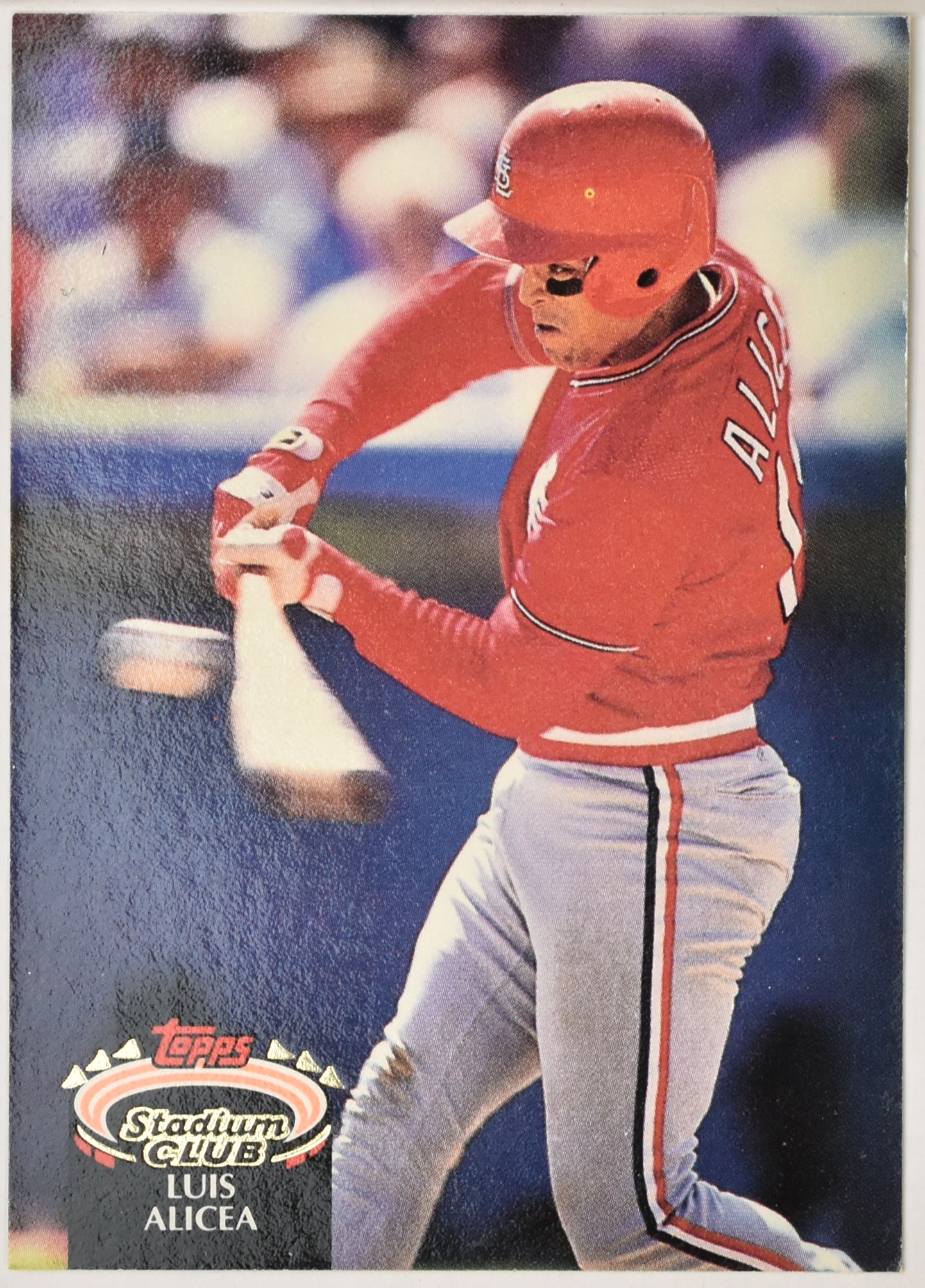 Luis Alicea 103 Topps Stadium Club 92 Baseball Card