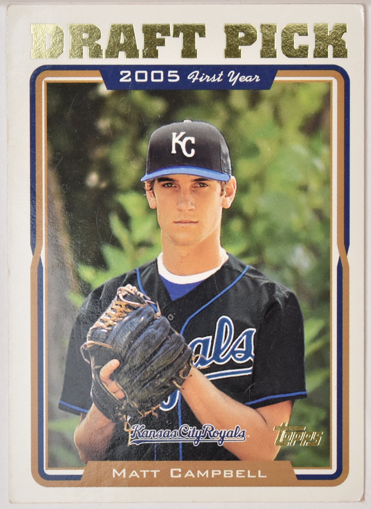 Matt Campbell 670 Topps Baseball Card 2005 Draft Pick