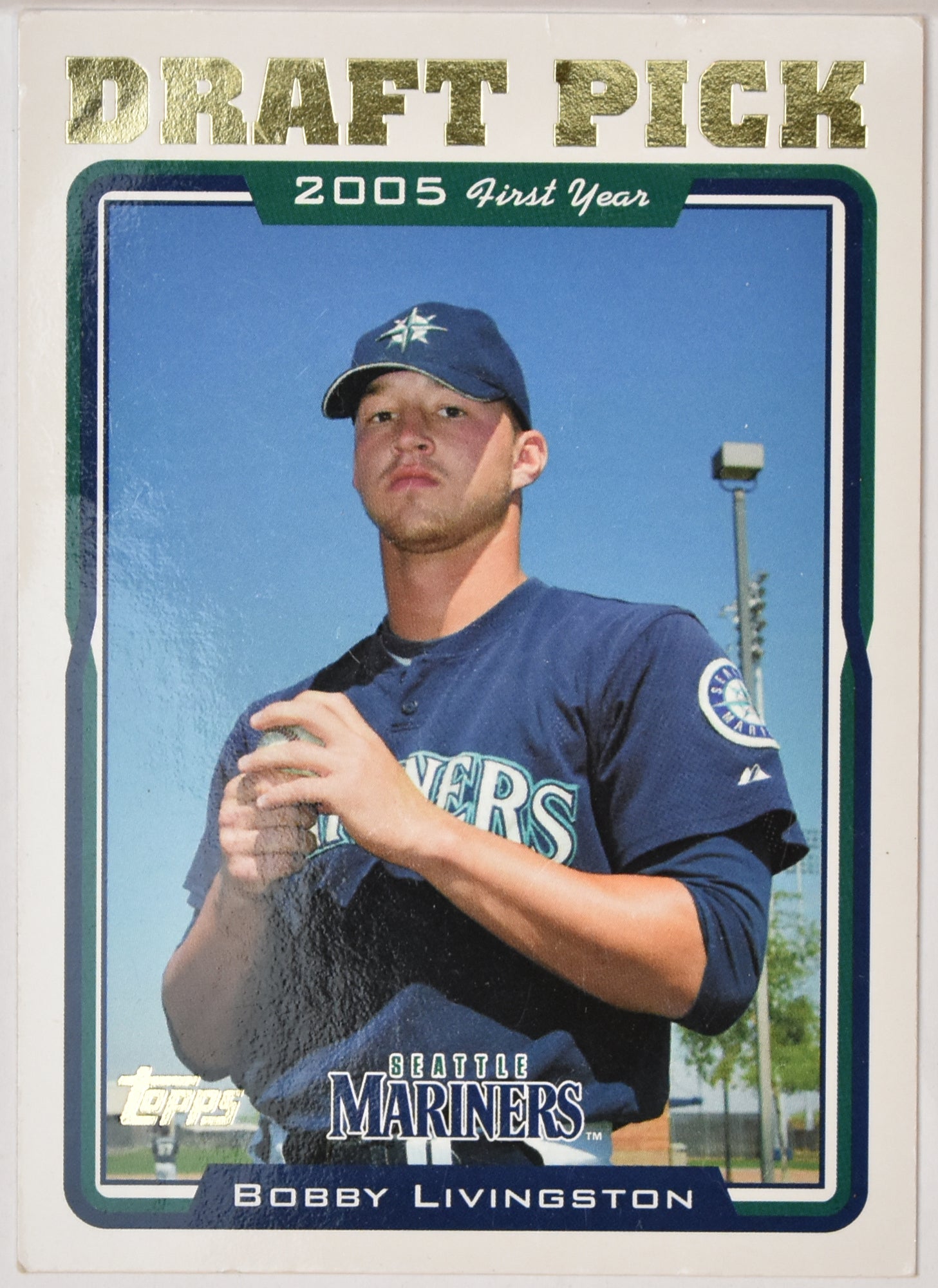 Bobby Livingston 681 Topps Baseball Card 2005 Draft Pick