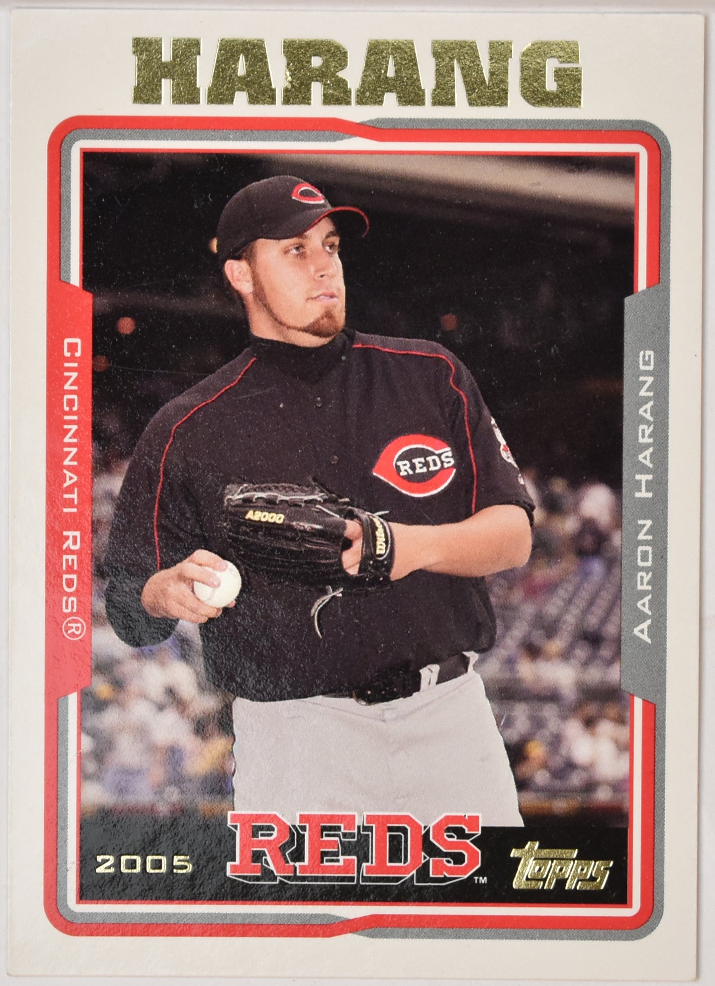 Aaron Harang 376 Topps Baseball Card 2005