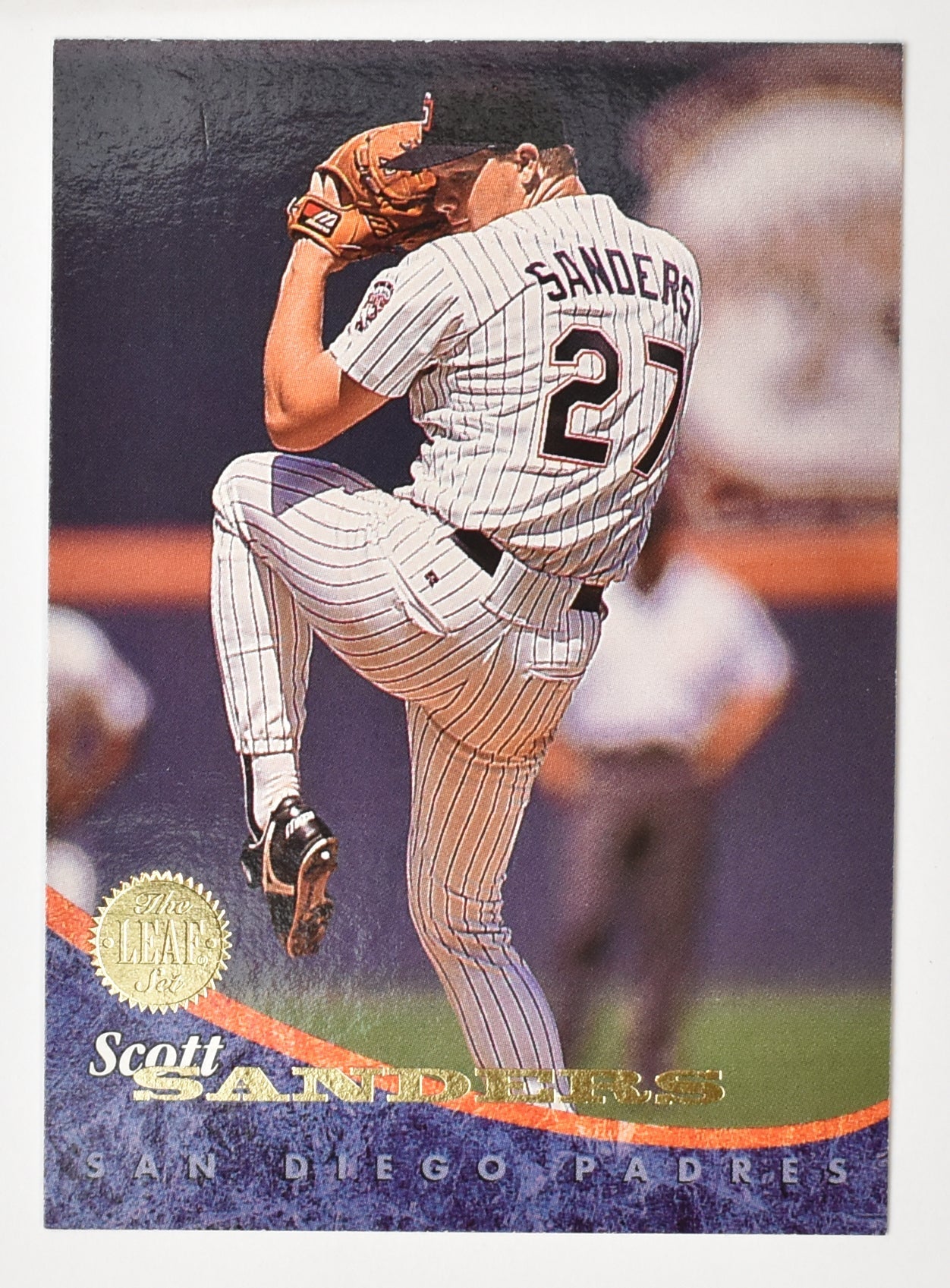 Scott Sanders 37 San Diego Padres Leaf Set 1994 Baseball Card