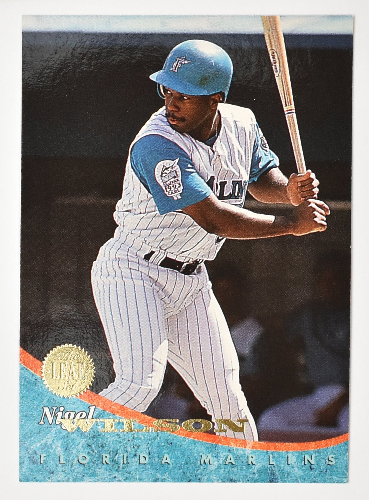 Nigel Wilson 76 Florida Marlins Leaf Set 1994 Baseball Card