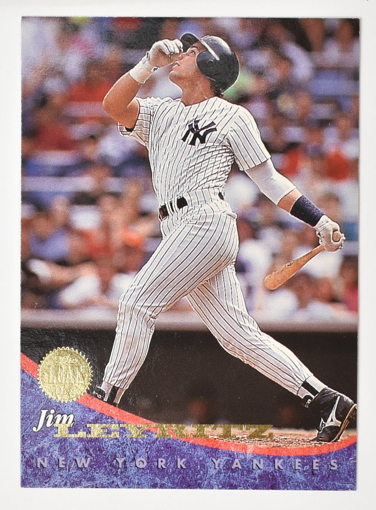 Jim Leyritz 158 New York Yankees Leaf Set 1994 Baseball Card