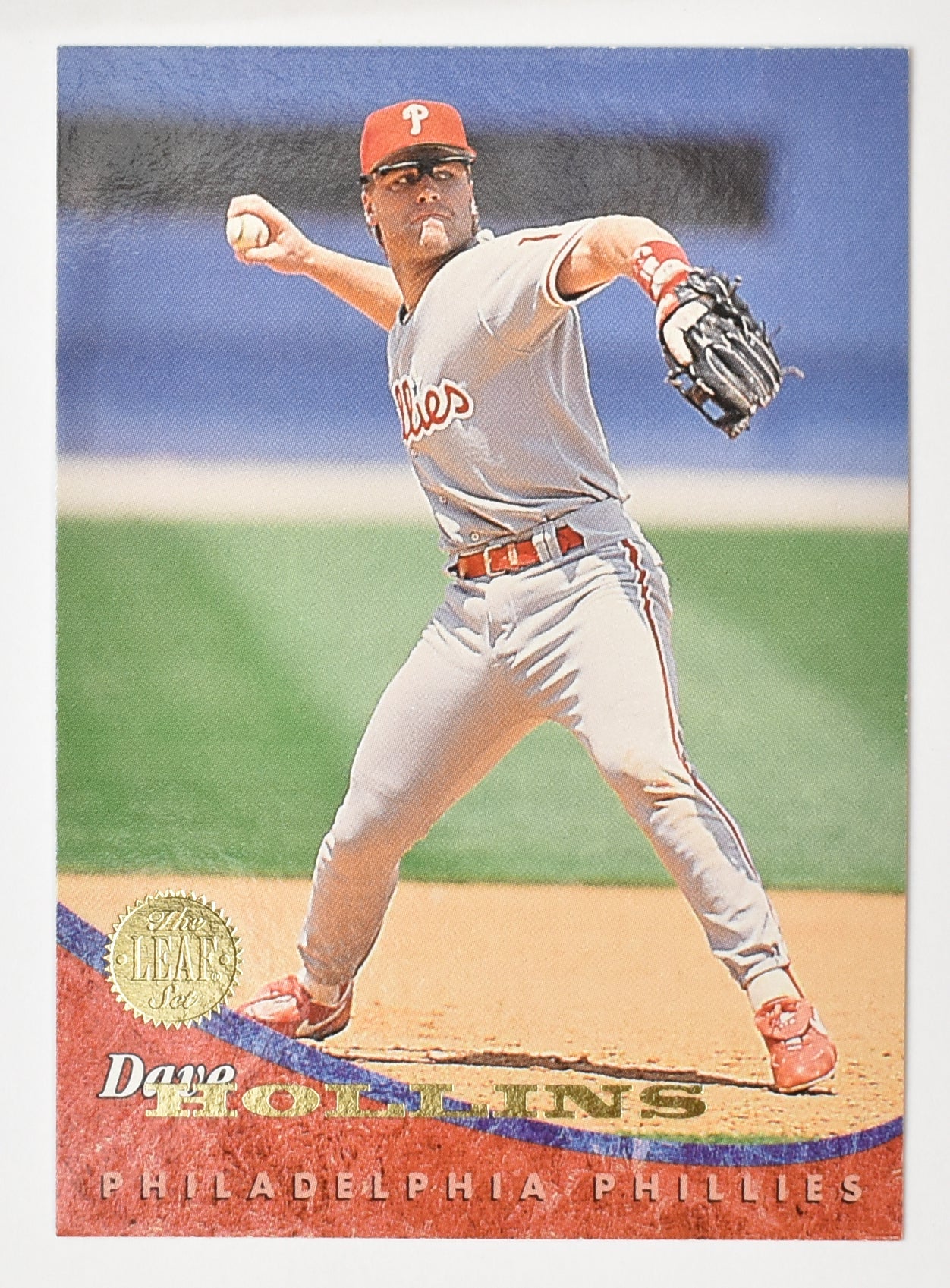 Dave Hollins 54 Phillies Leaf Set 1994 Baseball Card