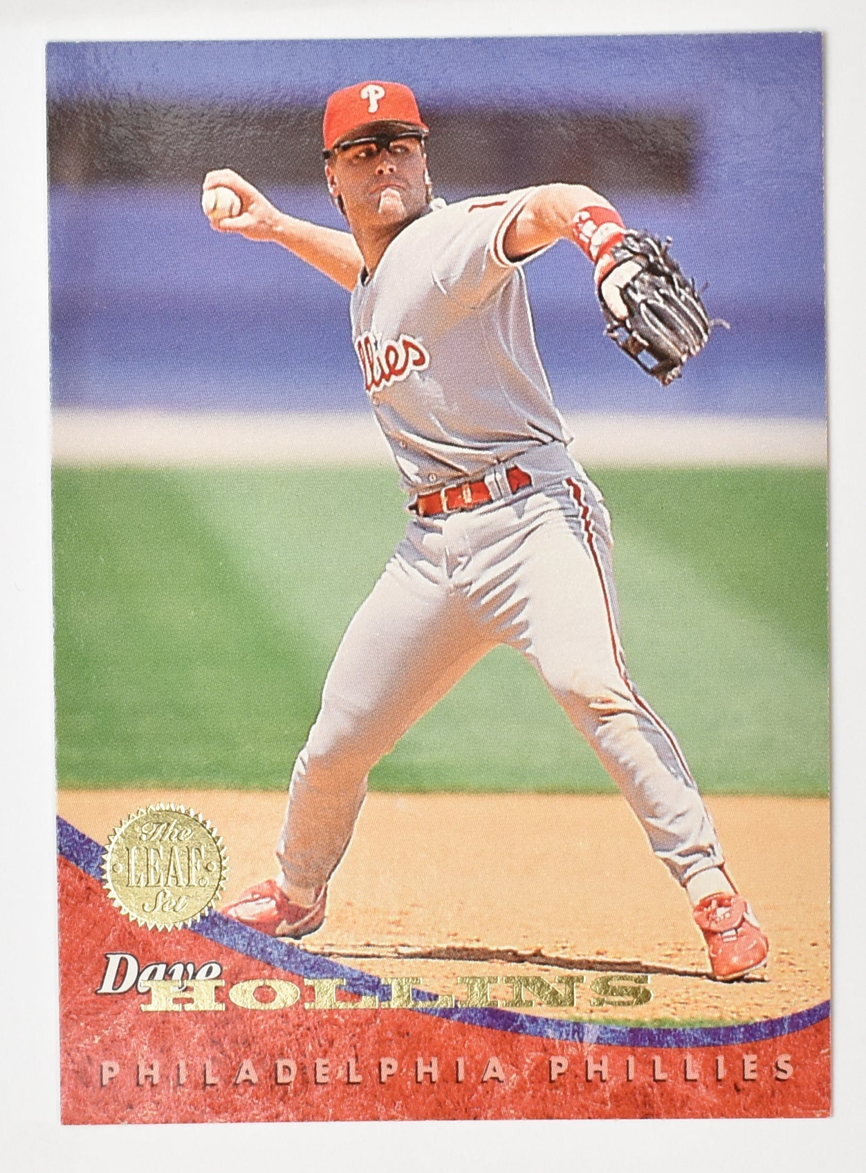 Dave Hollins 54 Phillies Leaf Set 1994 Baseball