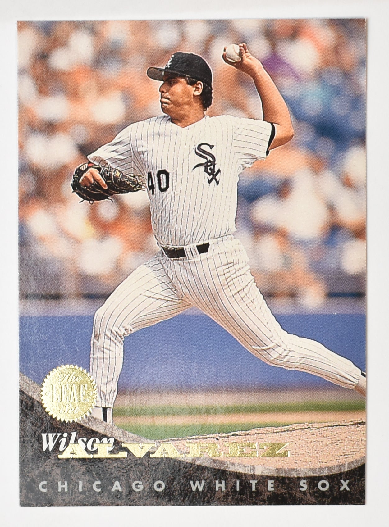 Wilson Alvarez 71 Chicago White Sox Leaf Set 94 Baseball Card