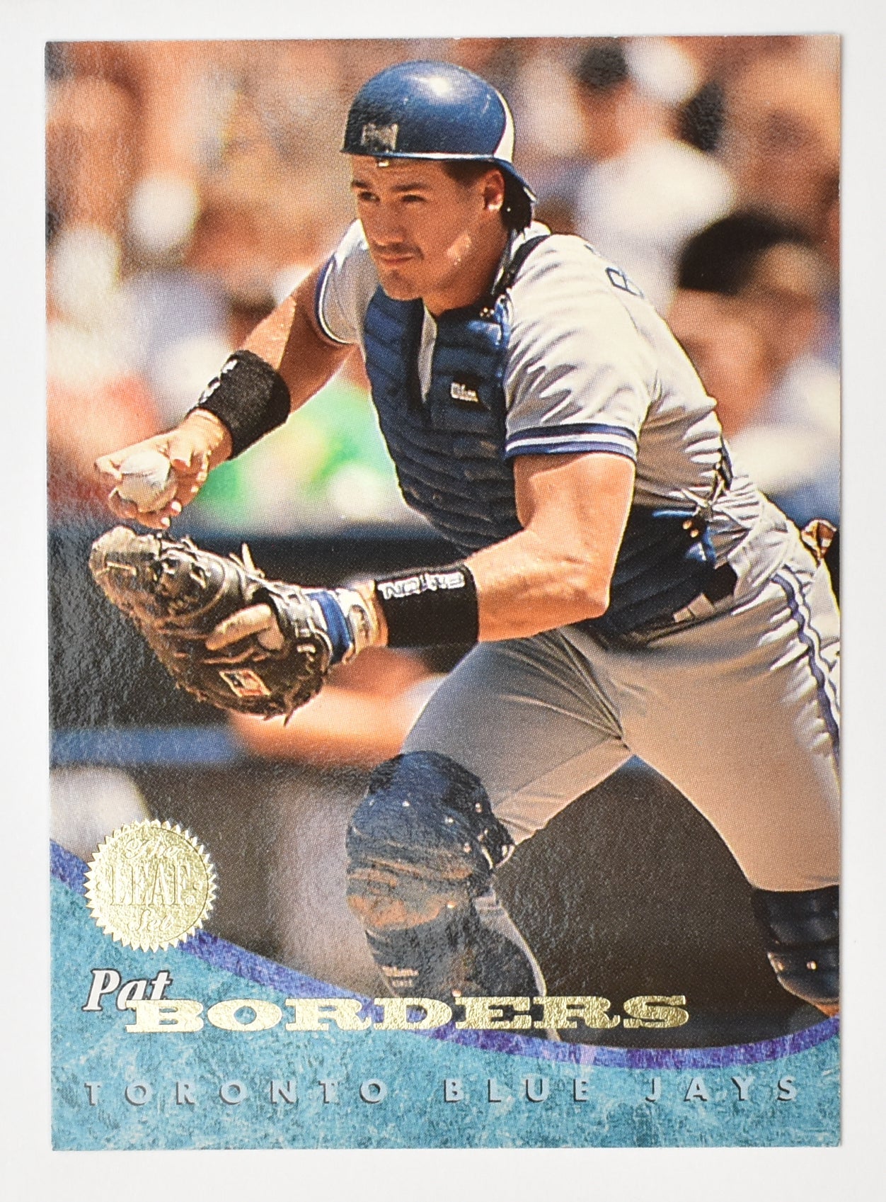 Pat Borders 179 Blue Jays Leaf Set 1994 Baseball Card