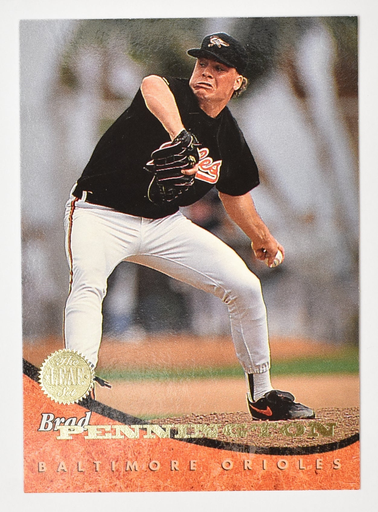 Brad Pennington 177 Orioles Leaf Set 94 Baseball Card