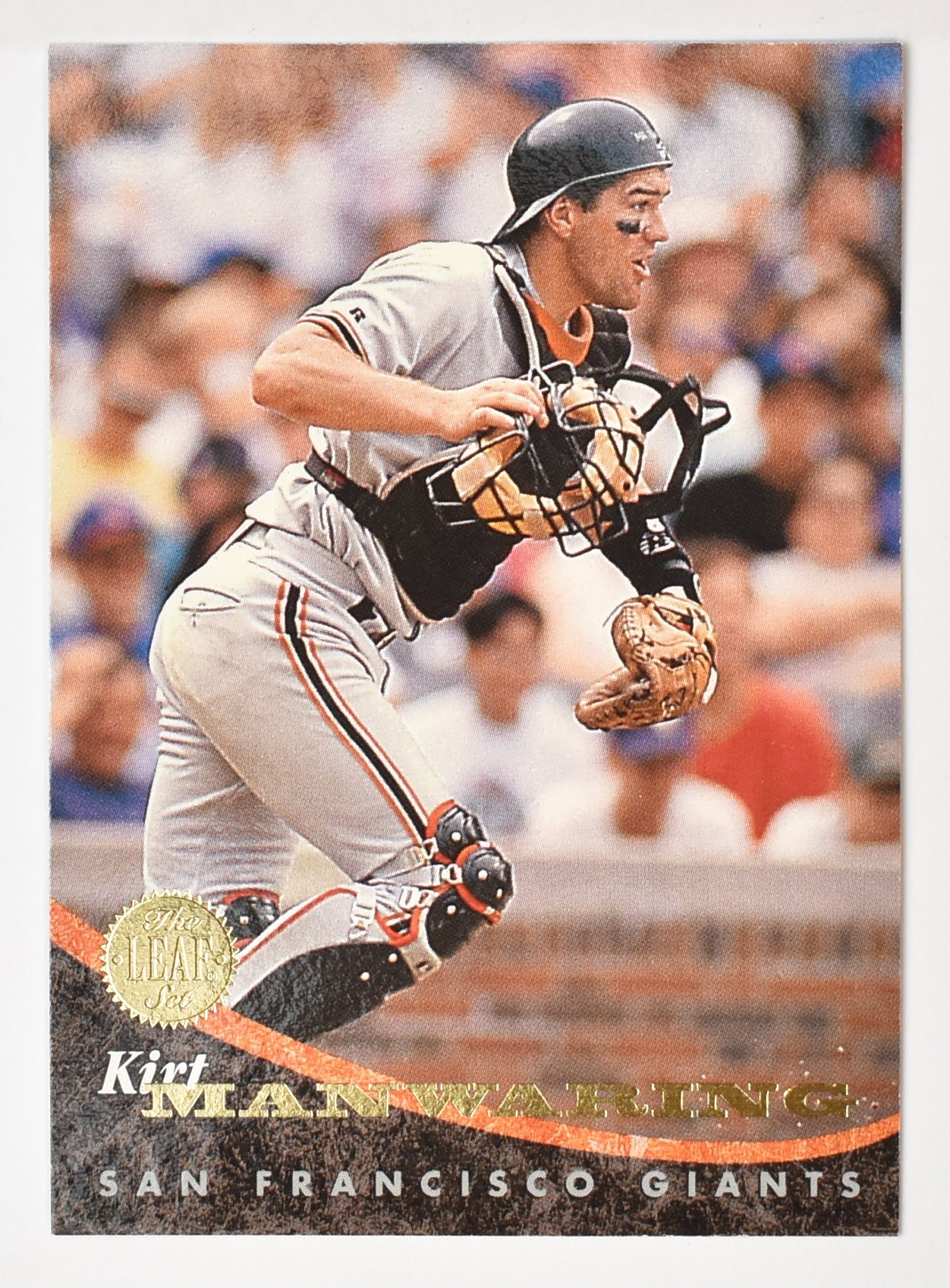Kirt Manwaring 55 San Francisco Giants Leaf Set 1994 Baseball Card