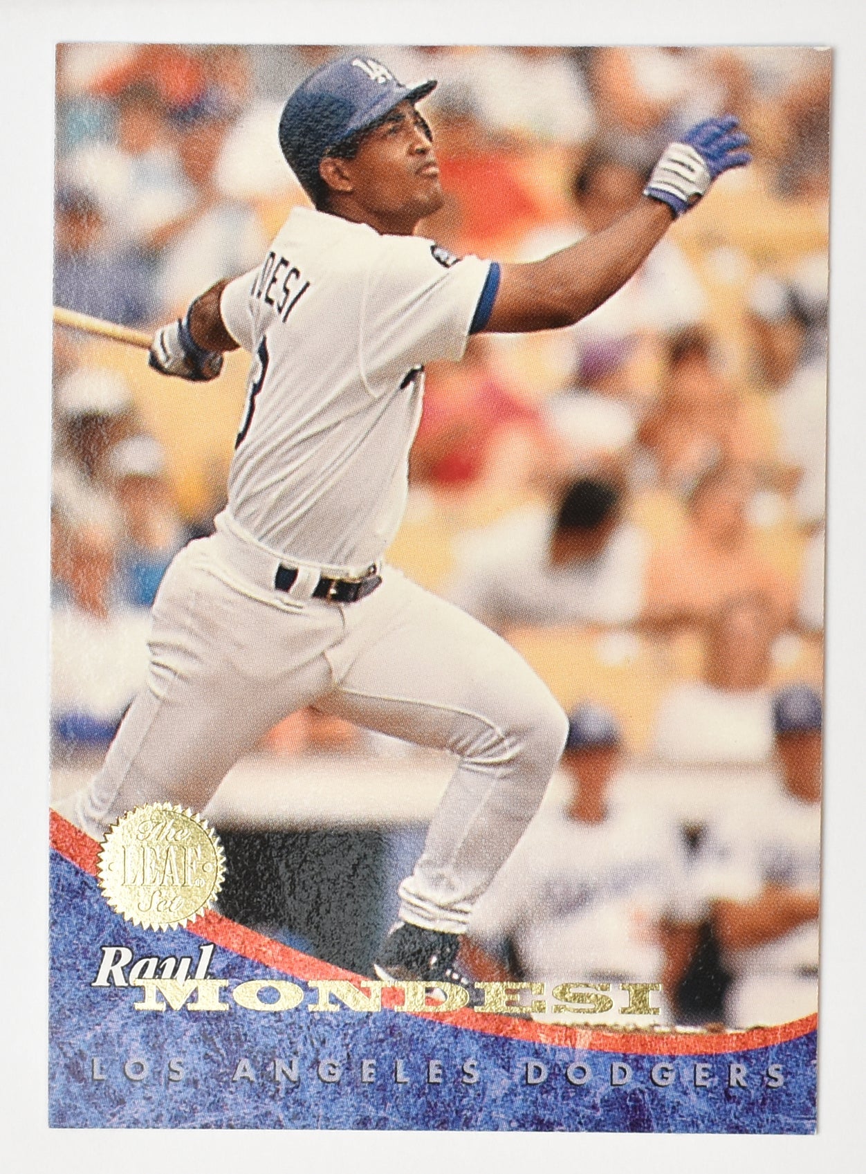 Raul Mondesi 93 Dodgers Leaf Set 1994 Baseball Card