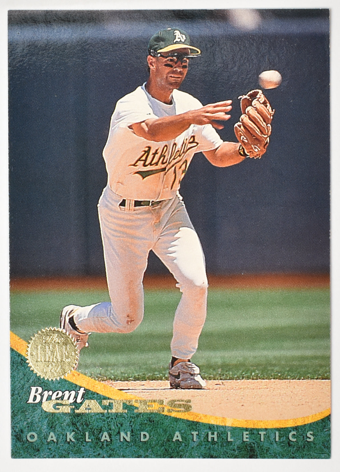 Brent Gates 161 Oakland Athletics Leaf Set 1994 Baseball Card