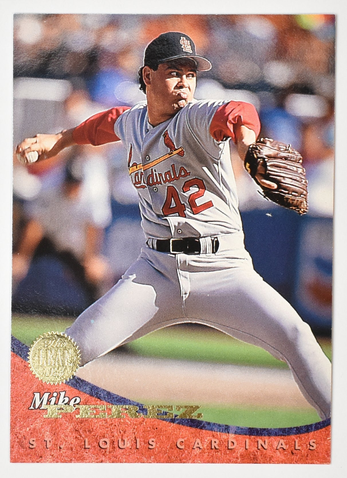 Mike Perez 130 Cardinals Leaf Set 1994 Baseball Card