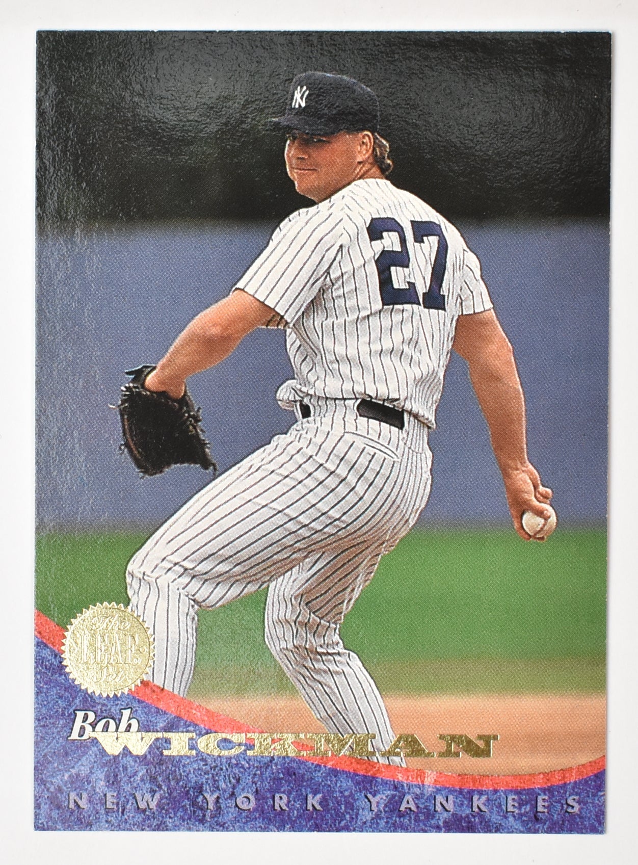 Bob Wickman 206 New York Yankees Leaf Set 94 Baseball Card