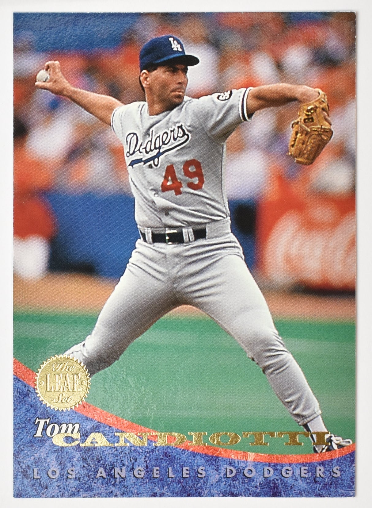 Tom Candiotti 72 Dodgers Leaf Set 1994 Baseball Card