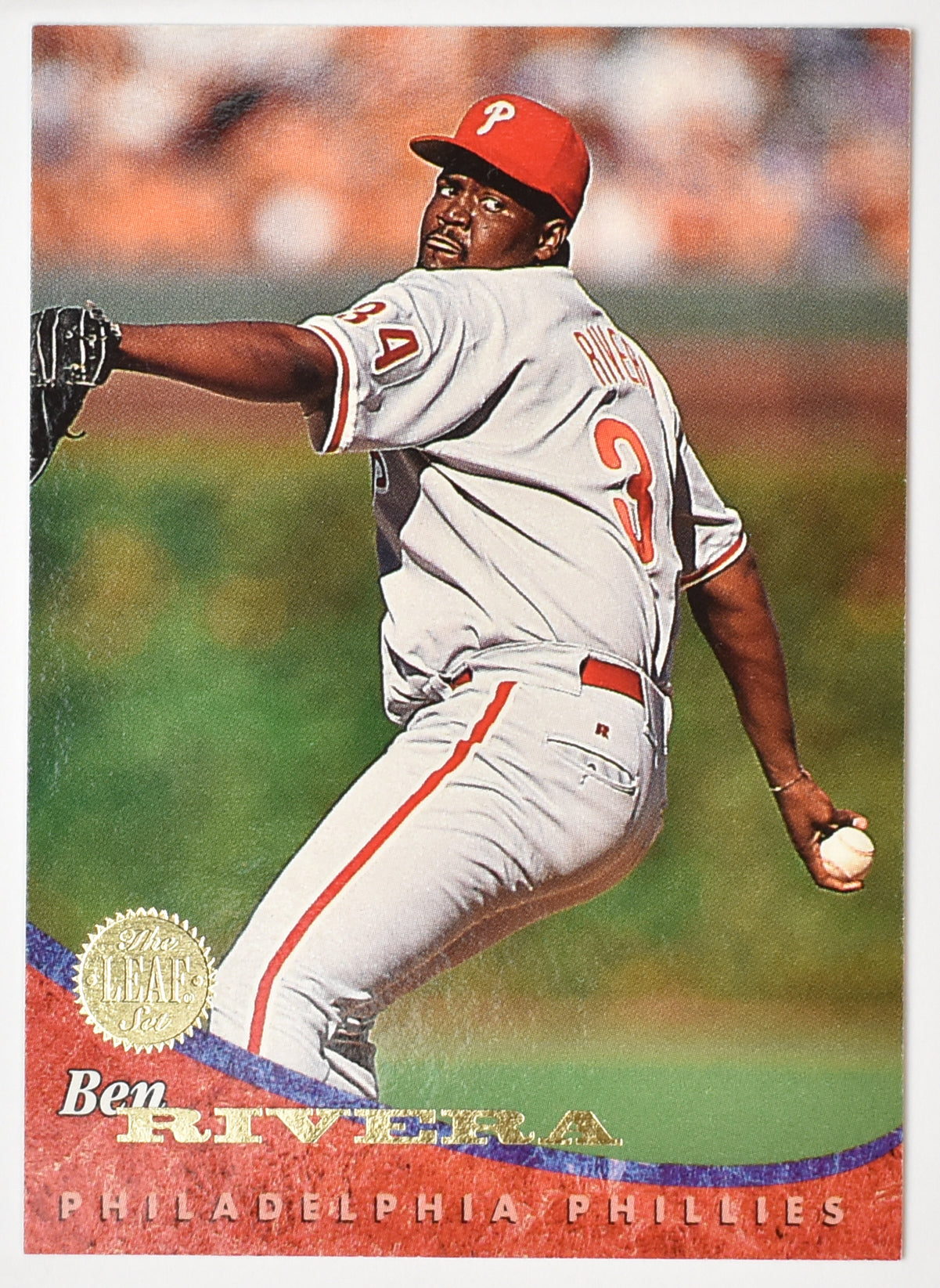 Ben Rivera 213 Phillies Leaf Set 1994 Baseball Card