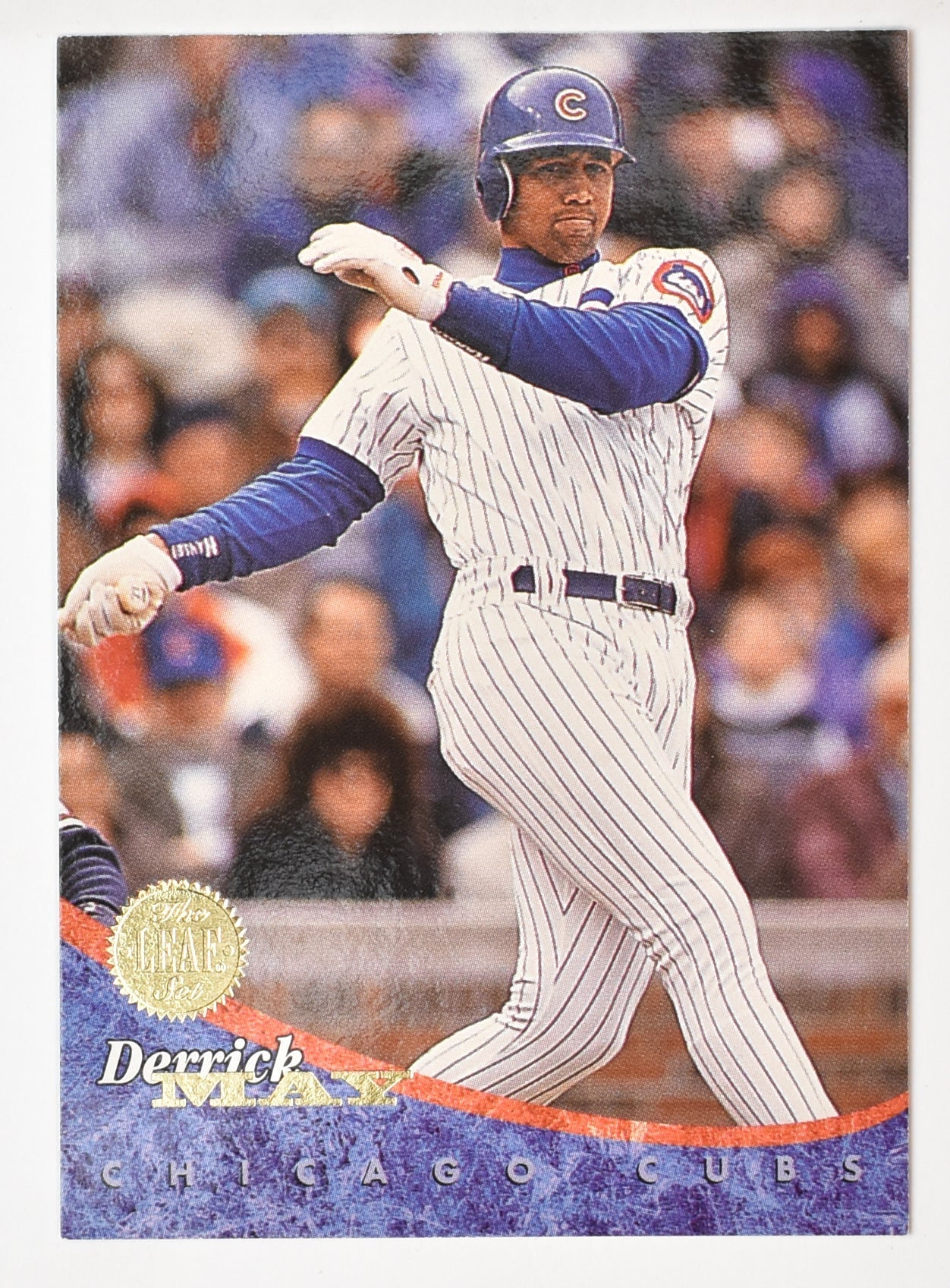 Derrick May 139 Chicago Cubs Donruss Leaf Set 1994 Baseball Card