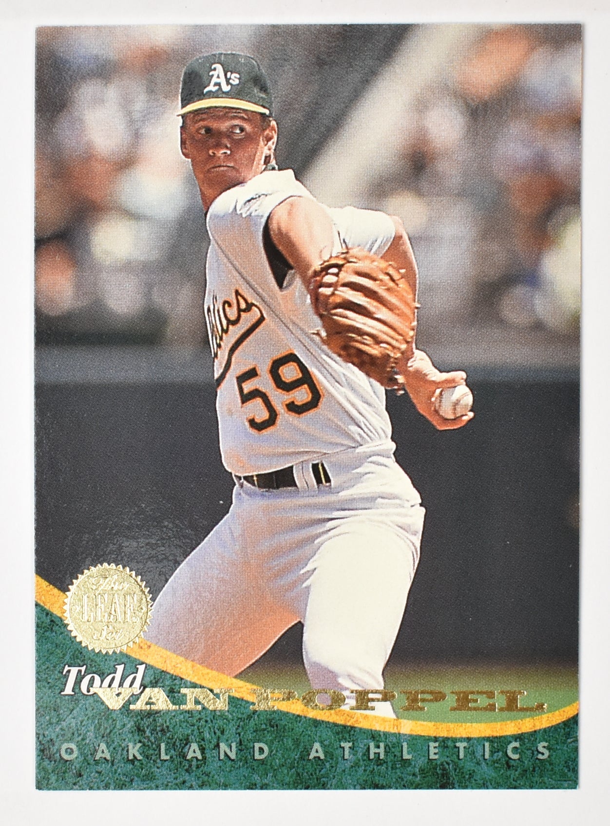 Todd Van Poppel 151 Oakland Athletics Leaf Set 94 Baseball Card