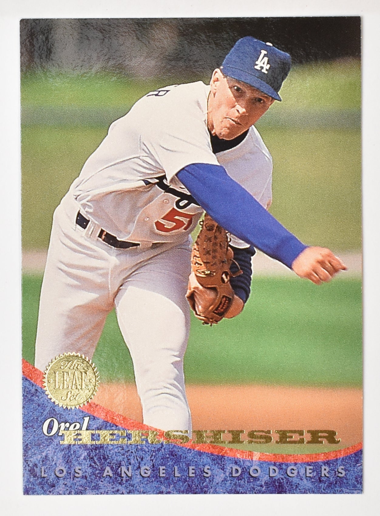 Orel Hershiser 16 Los Angeles Dodgers Leaf Set 1994 Baseball Card