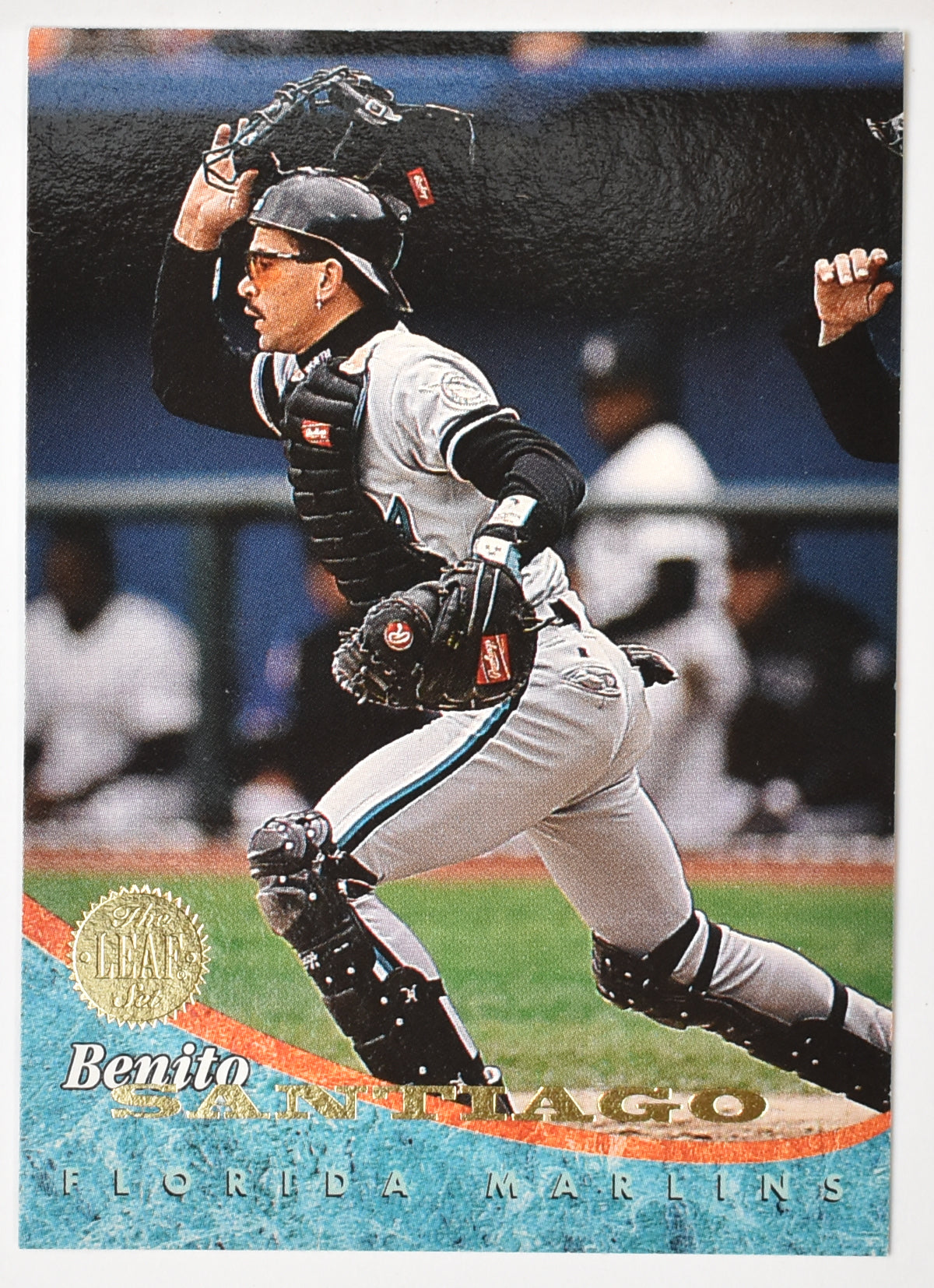 Benito Santiago 96 Florida Marlins Leaf Set 1994 Baseball Card