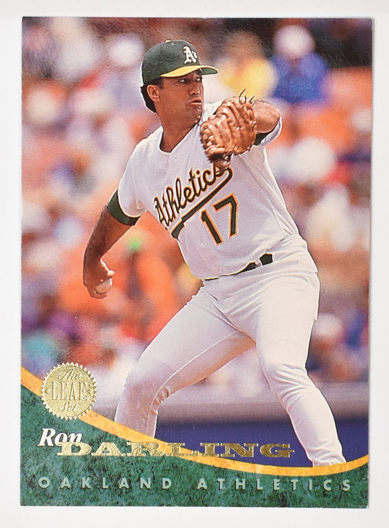 Ron Darling 57 Oakland Athletics Leaf Set Baseball Card