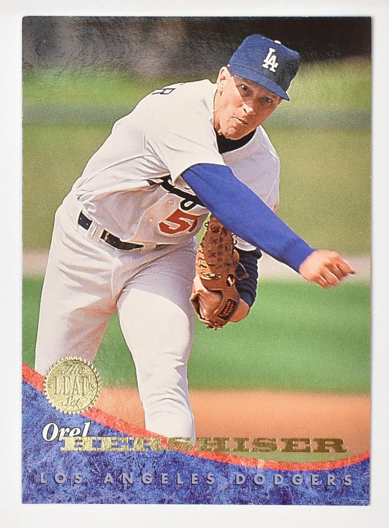 Orel Hershiser 16 LA Dodgers Leaf Set 1994 Baseball Card