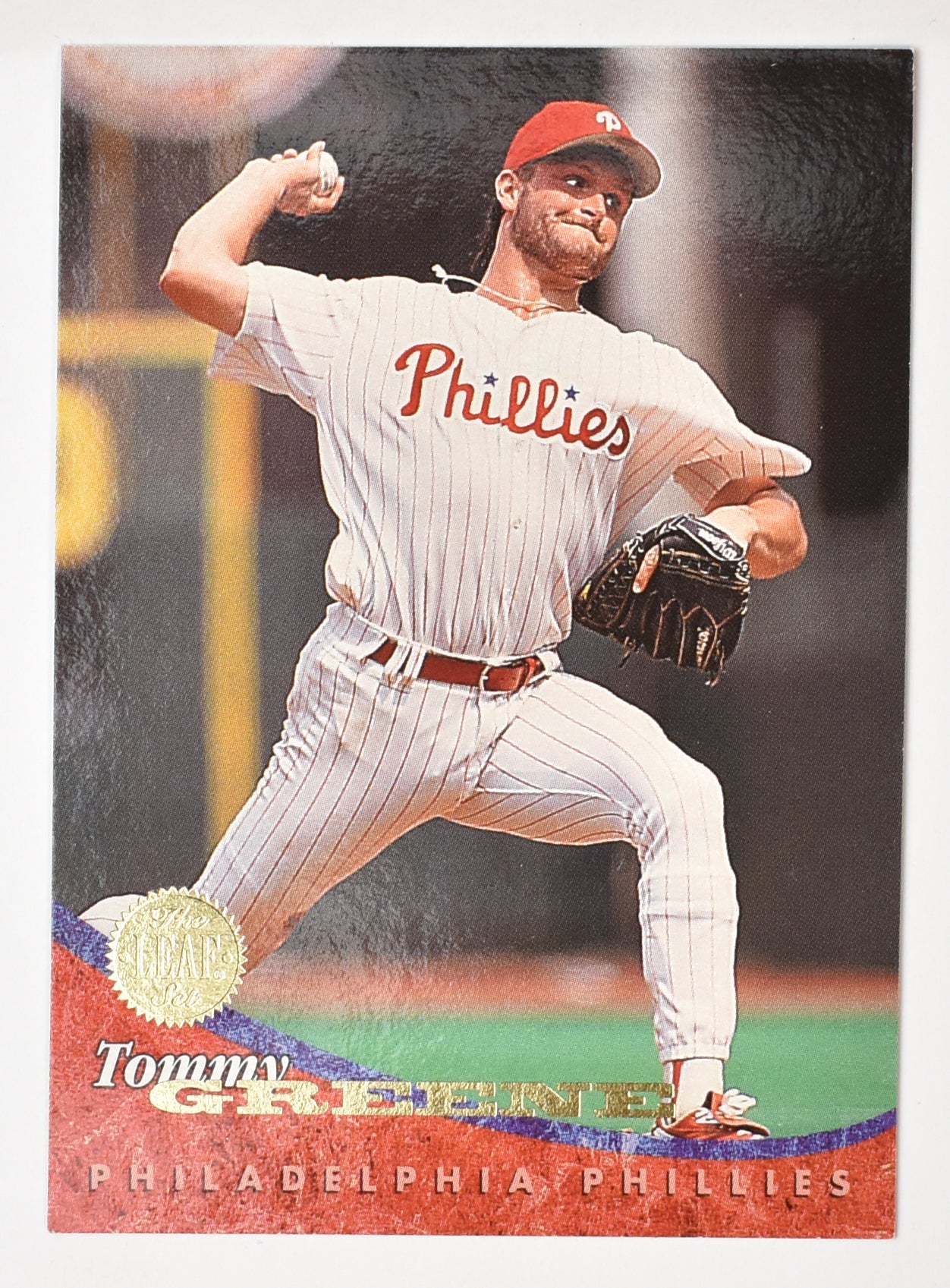 Tommy Greene 133 Philadelphia Phillies Leaf Set 94 Baseball Card