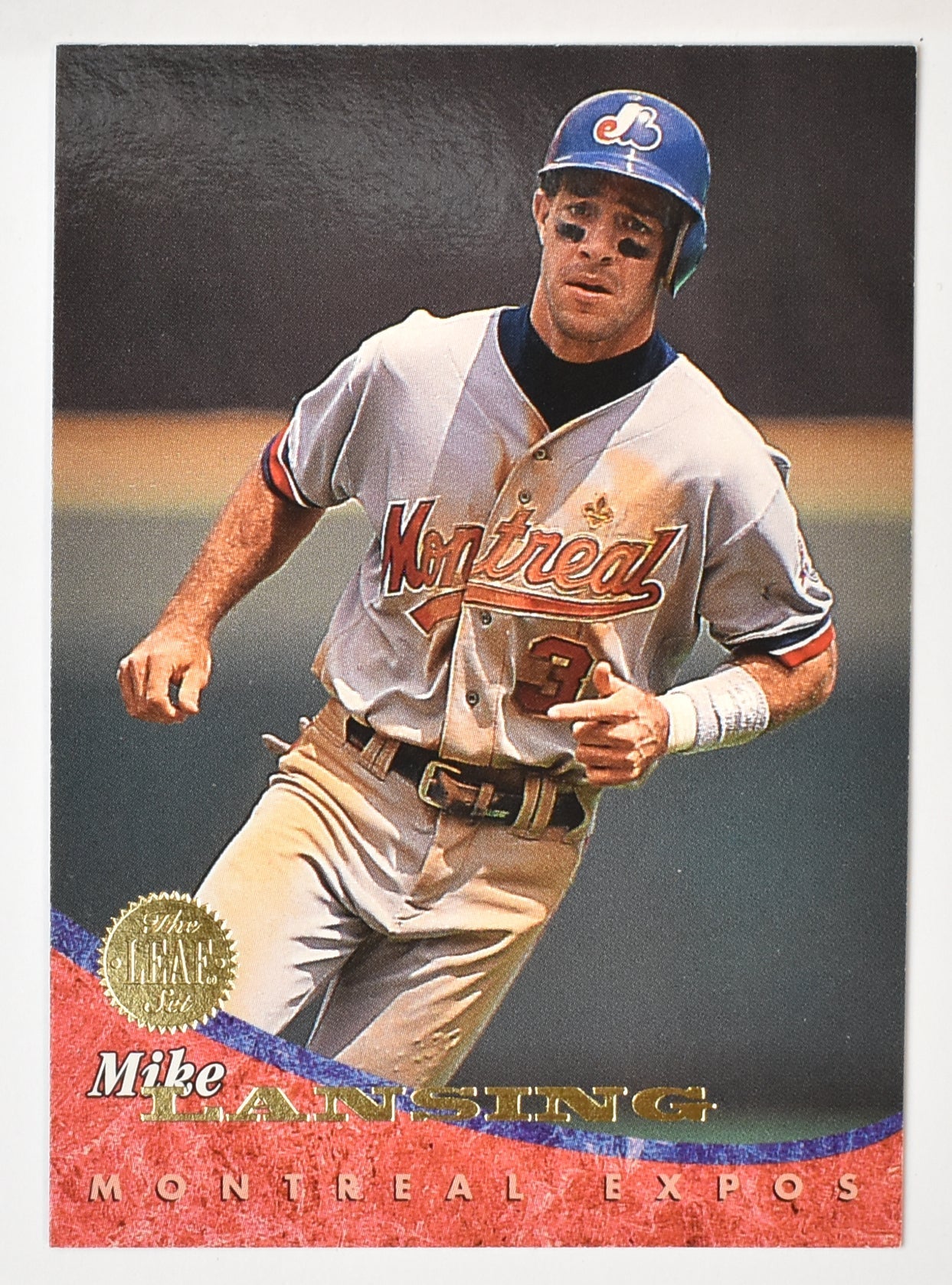 Mike Lansing 89 Montreal Expos Leaf Set 1994 Baseball Card