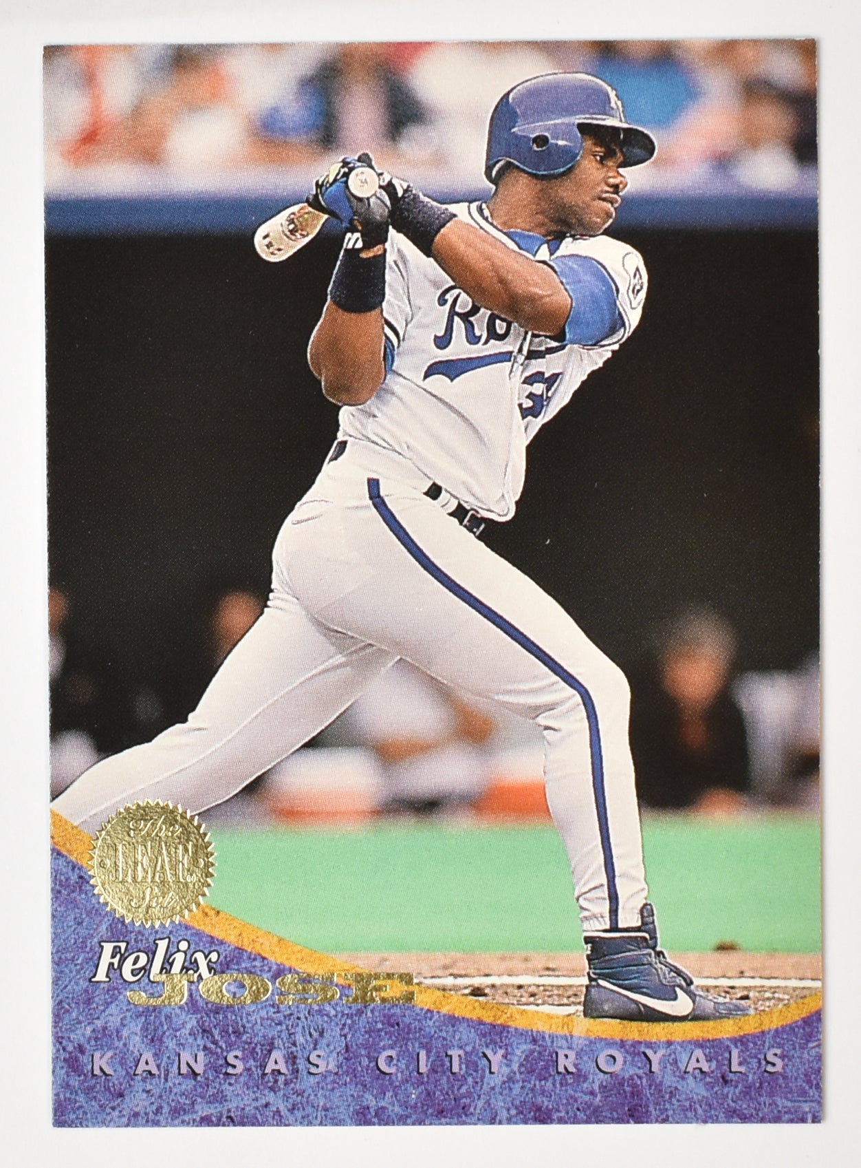 Felix Jose 168 Kansas City Royals Leaf Set 1994 Baseball Card